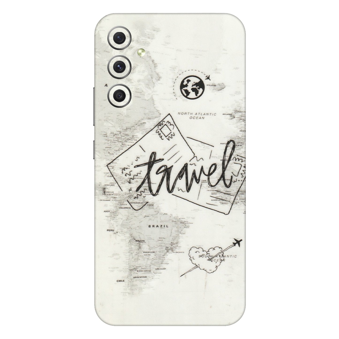 Samsung A/S Series Phone Skins (All Models) - Travel Ticket - Transparent Finish (T-06) Samsung Galaxy A34 (5G)