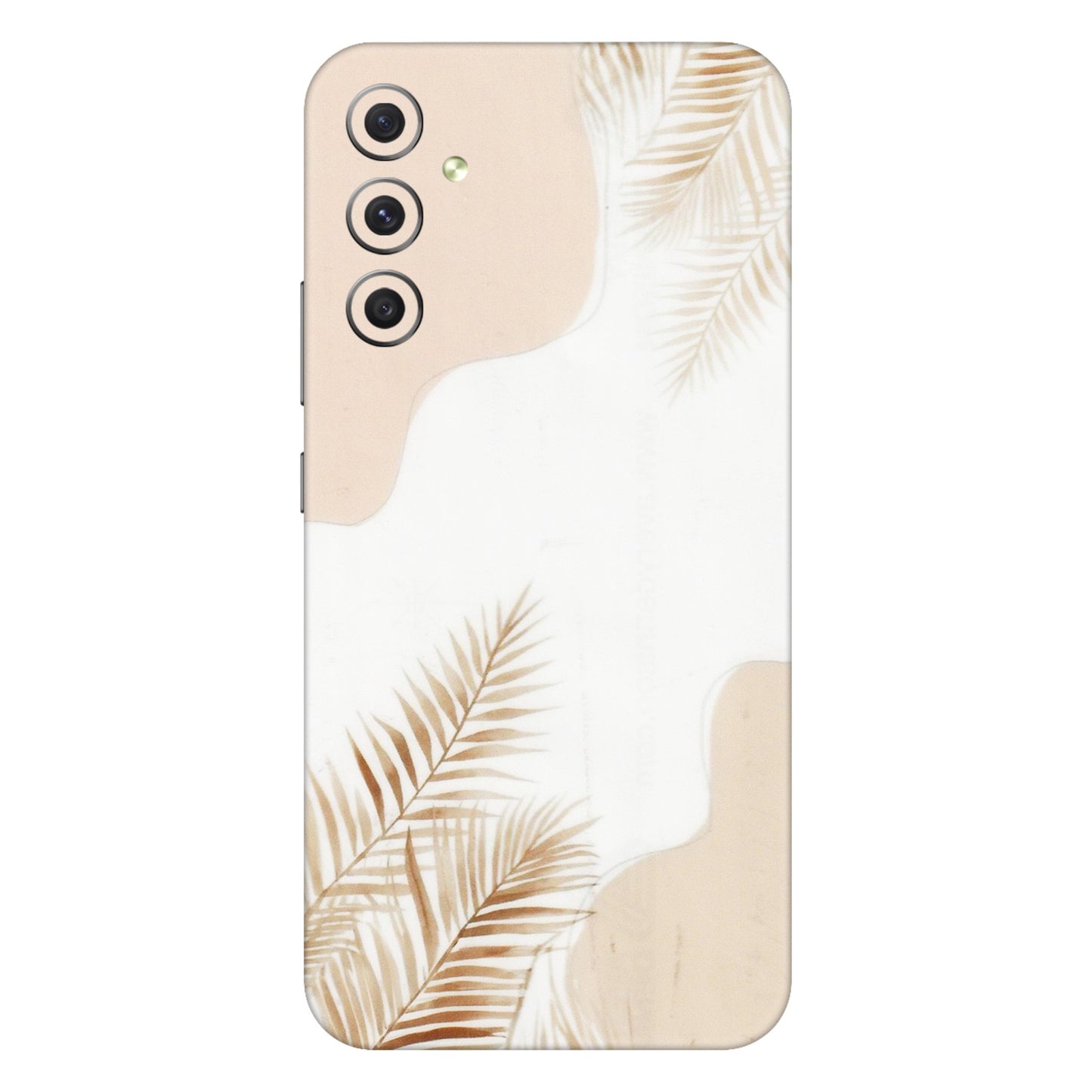 Samsung A/S Series Phone Skins (All Models) - Gold Petals Abstract - Transparent Finish (T-08) Samsung Galaxy A34 (5G)