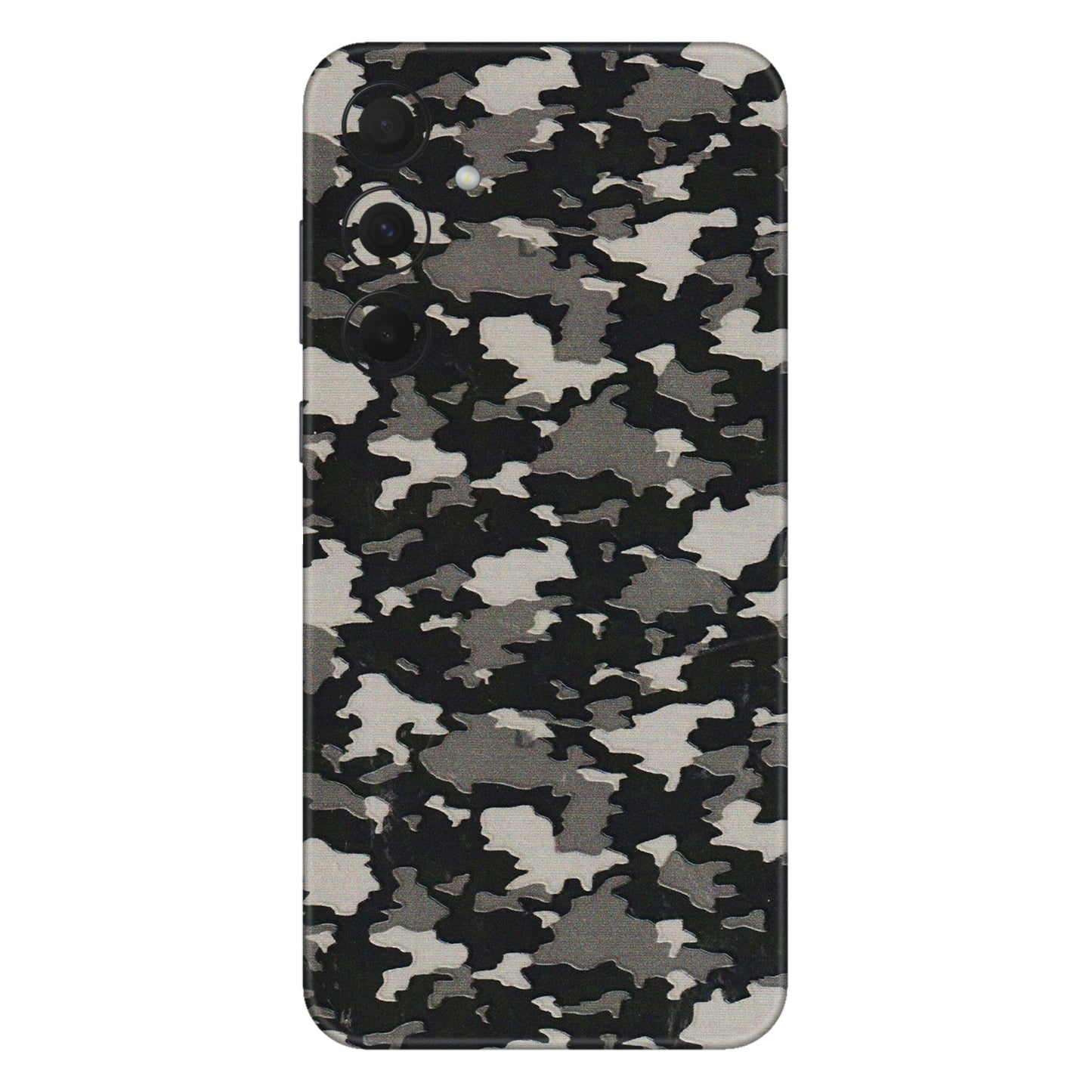 Samsung A/S Series Phone Skins (All Models) - Black/Grey Camoflaunge - 3D Embossed Finish (L-142) Samsung Galaxy A35 (5G)