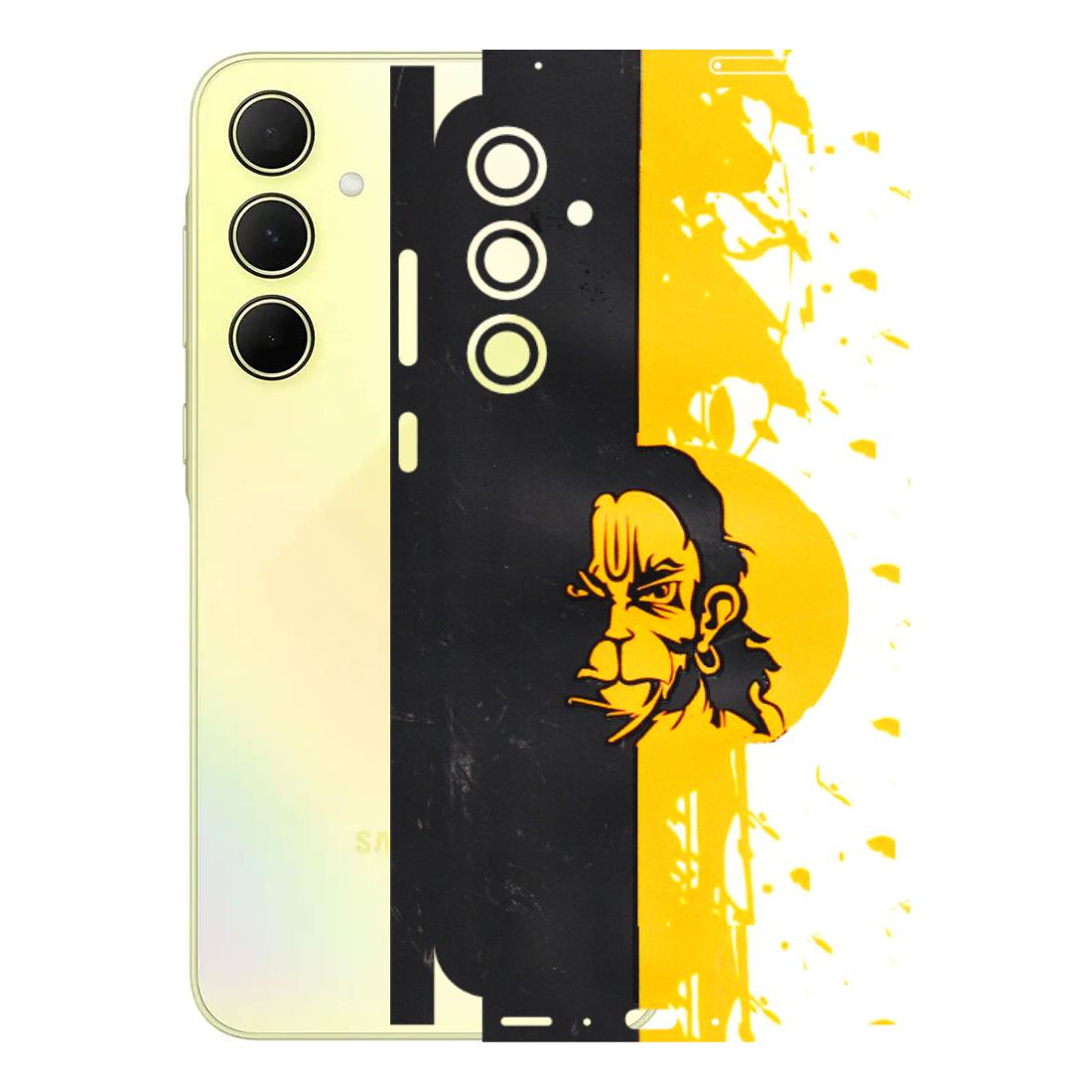 Samsung A/S Series Phone Skins (All Models) - Bajrangbali - 3D Embossed Finish (L-151) Samsung Galaxy A35 (5G)