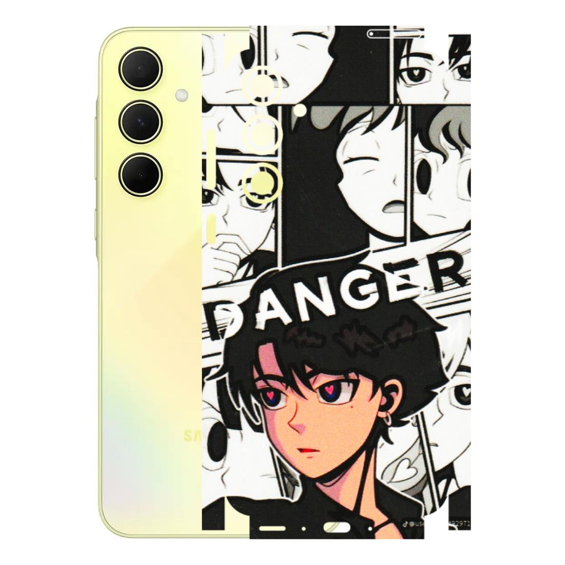 Samsung A/S Series Phone Skins (All Models) - Danger Anime - 3D Embossed Finish (L-155) Samsung Galaxy A35 (5G)