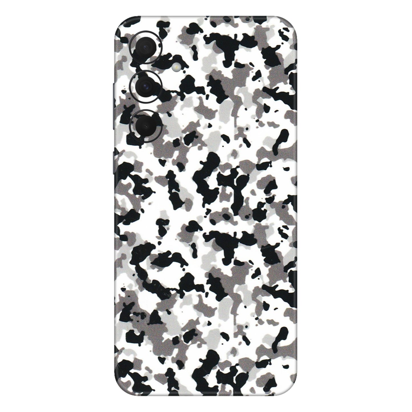 Samsung A/S Series Phone Skins (All Models) - White Black Camouflage - 3D Embossed Finish (L-18) Samsung Galaxy A35 (5G)