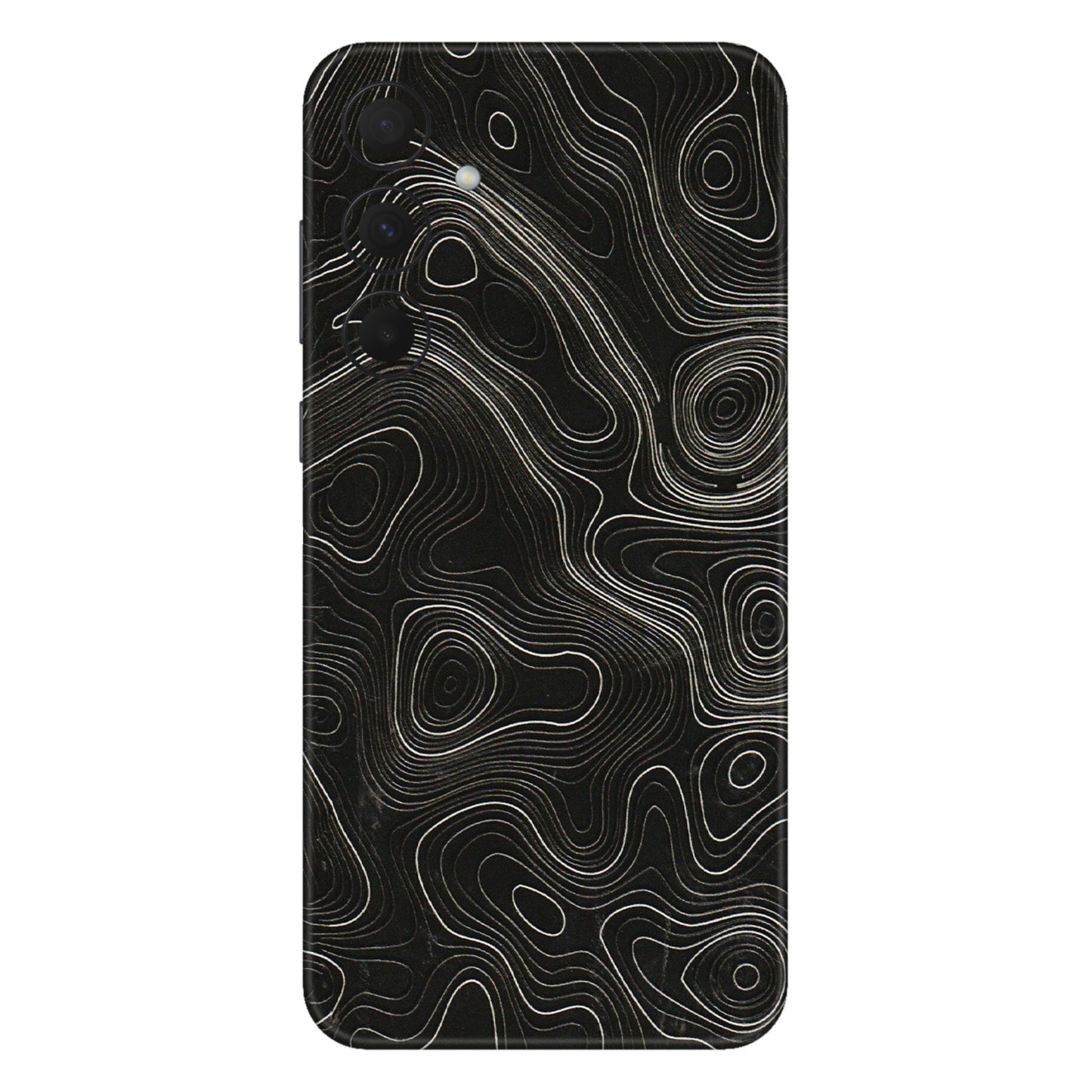 Samsung A/S Series Phone Skins (All Models) - Black Swirl - 3D Embossed Finish (L-196) Samsung Galaxy A35 (5G)