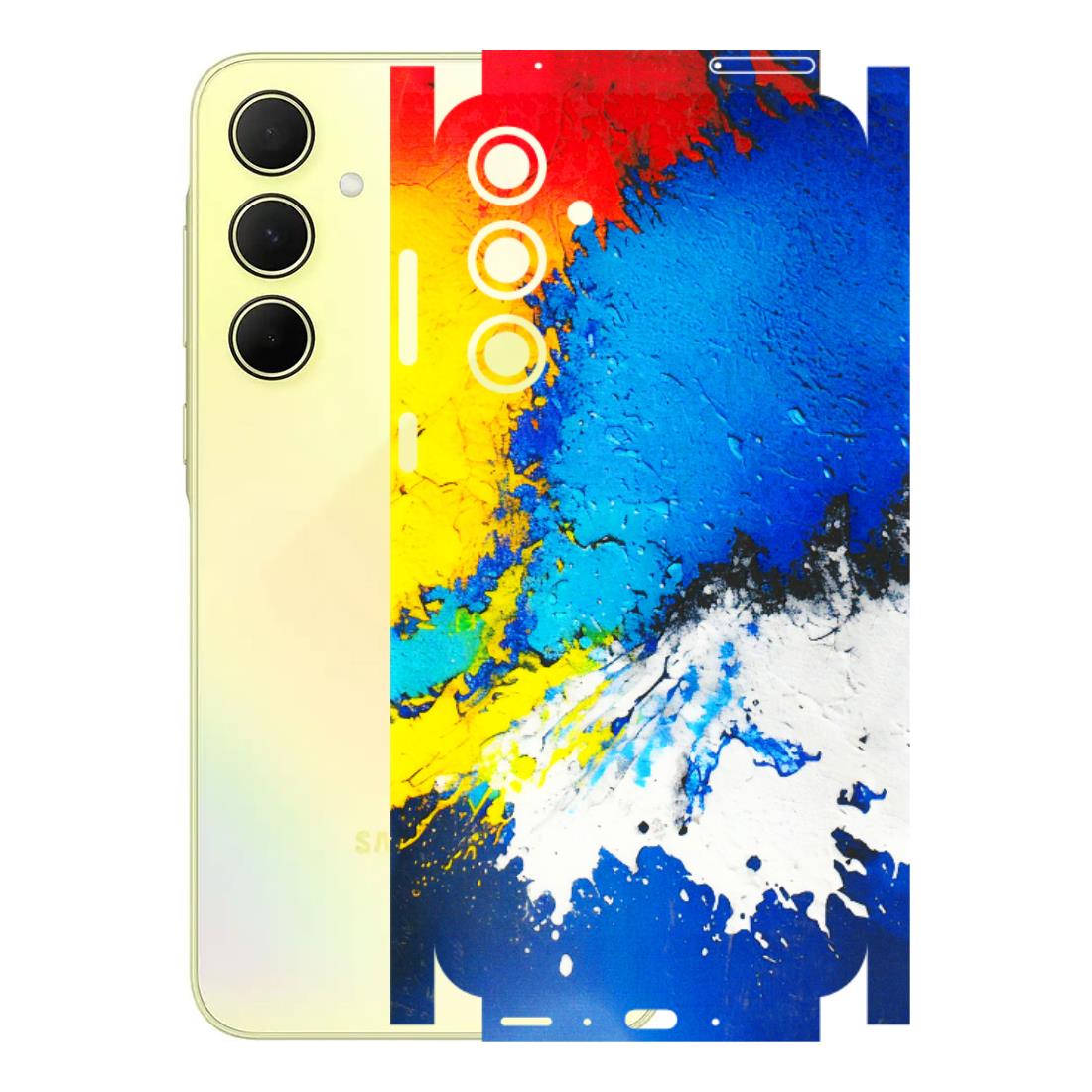 Samsung A/S Series Phone Skins (All Models) - Acrylic Paint Spill - 3D Embossed Finish (L-229) Samsung Galaxy A35 (5G)