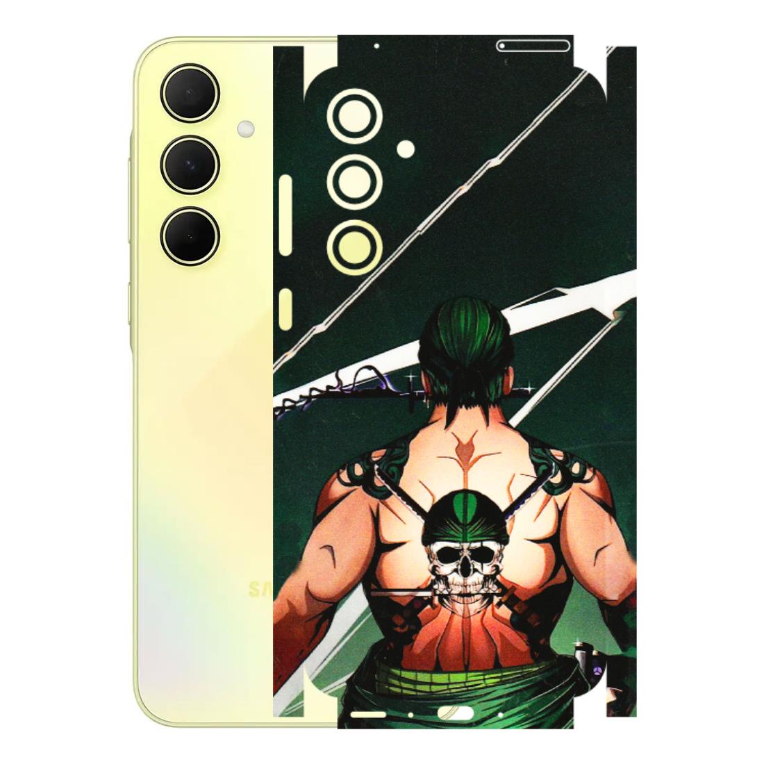 Samsung A/S Series Phone Skins (All Models) - Zoro Anime - 3D Embossed Finish (L-23) Samsung Galaxy A35 (5G)