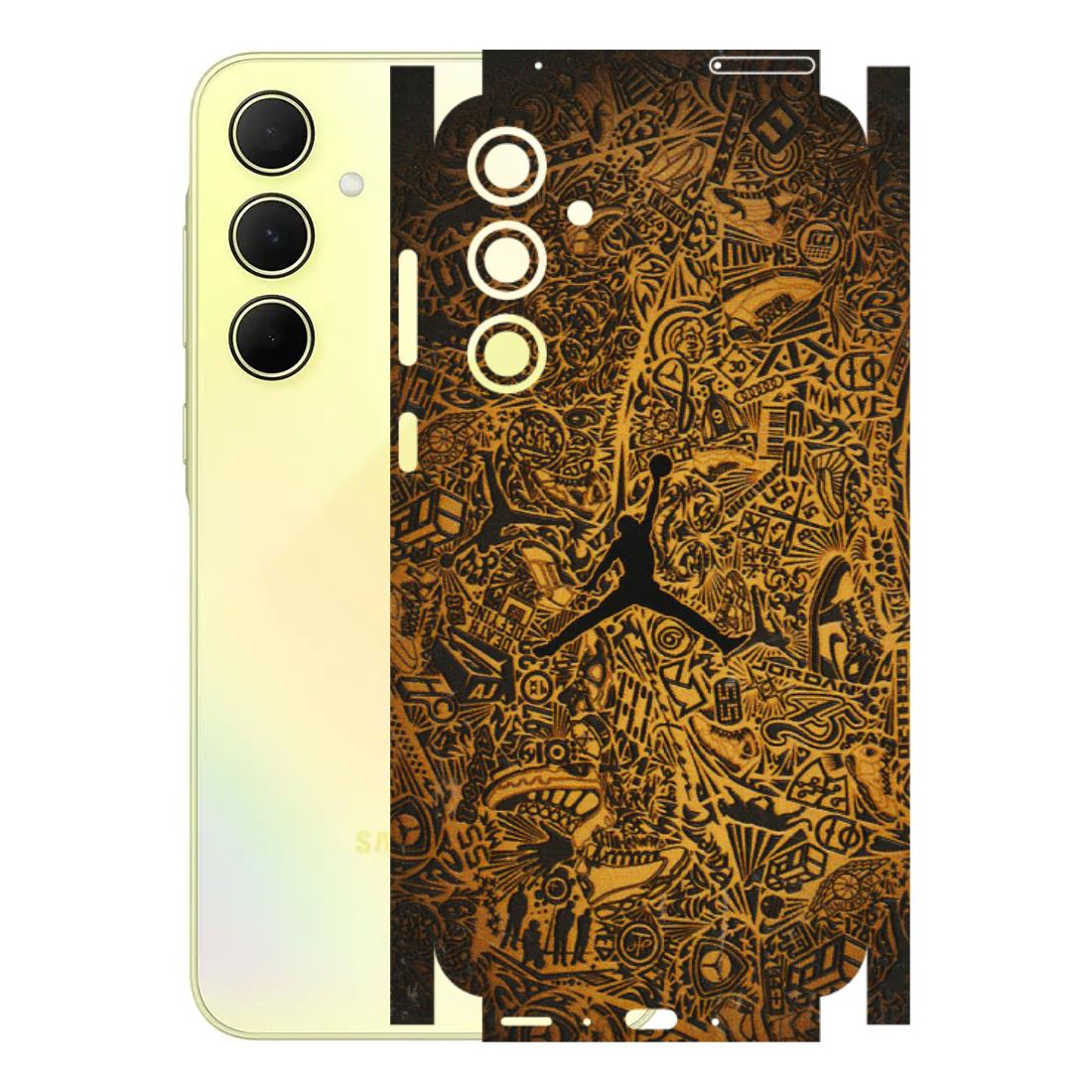 Samsung A/S Series Phone Skins (All Models) - Premium Gold Basketball Player - 3D Embossed Finish (L-236) Samsung Galaxy A35 (5G)