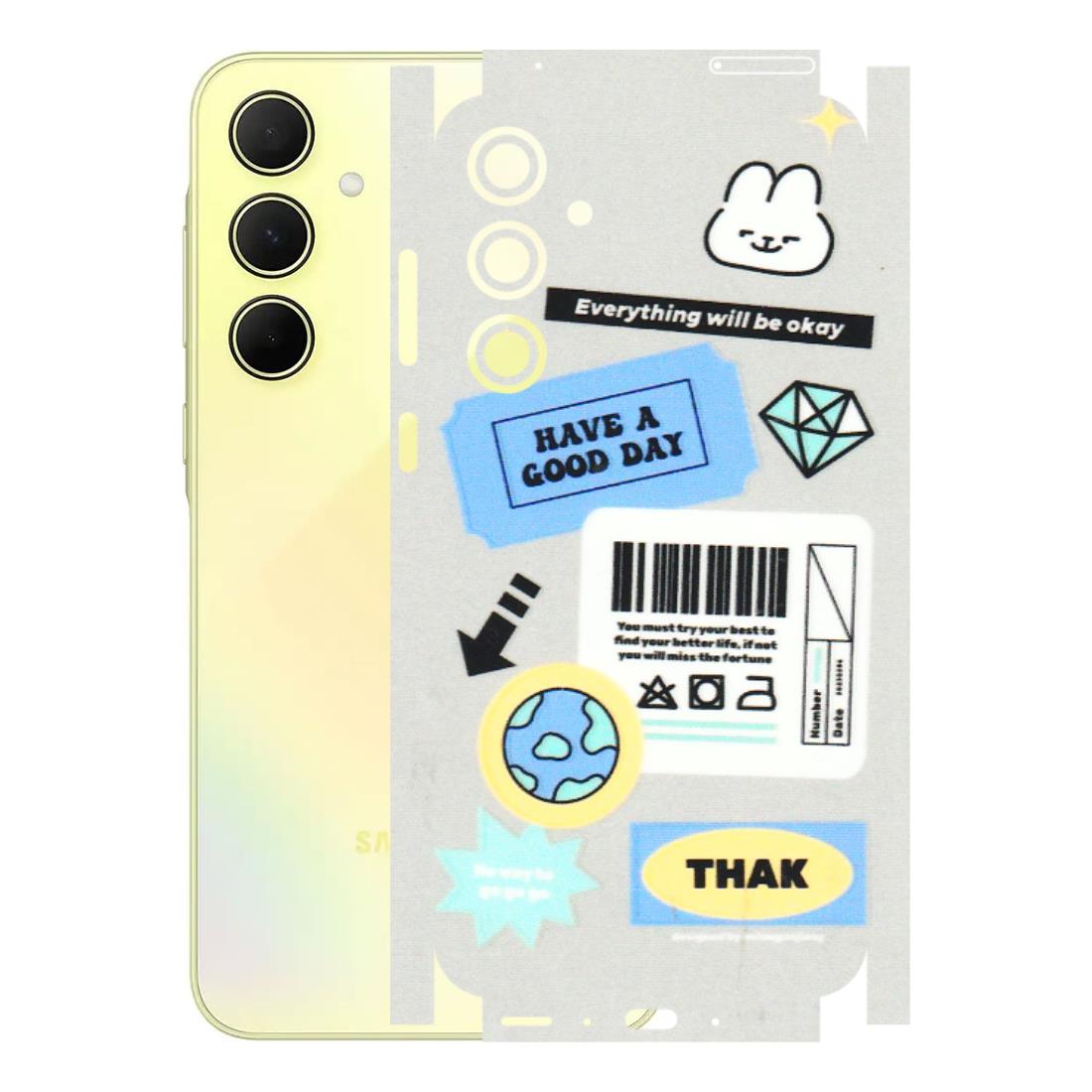 Samsung A/S Series Phone Skins (All Models) - Will Be Okay Design - 3D Embossed Finish (L-316) Samsung Galaxy A35 (5G)