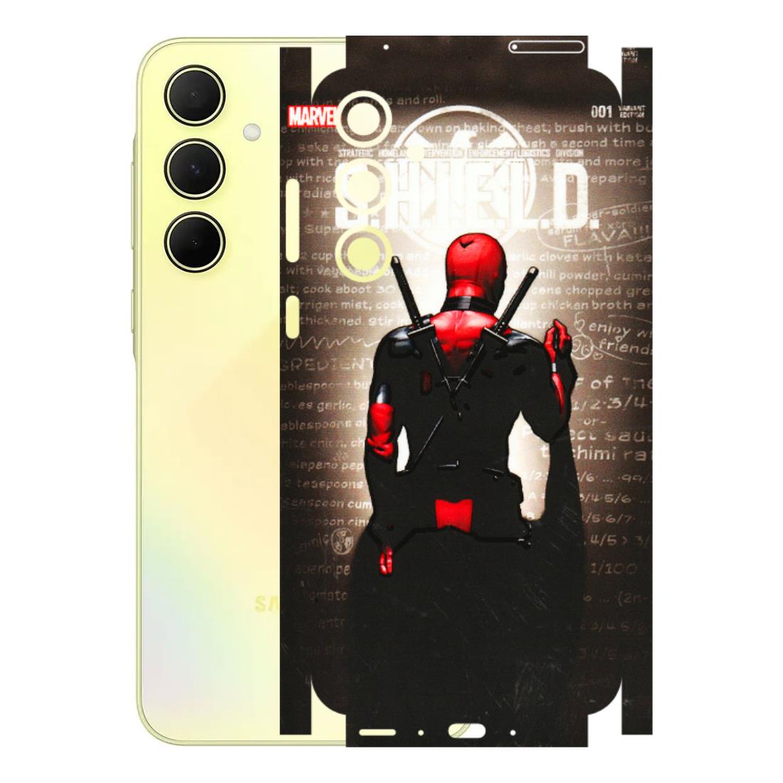 Samsung A/S Series Phone Skins (All Models) - Deadpool - 3D Embossed Finish (L-56) Samsung Galaxy A35 (5G)