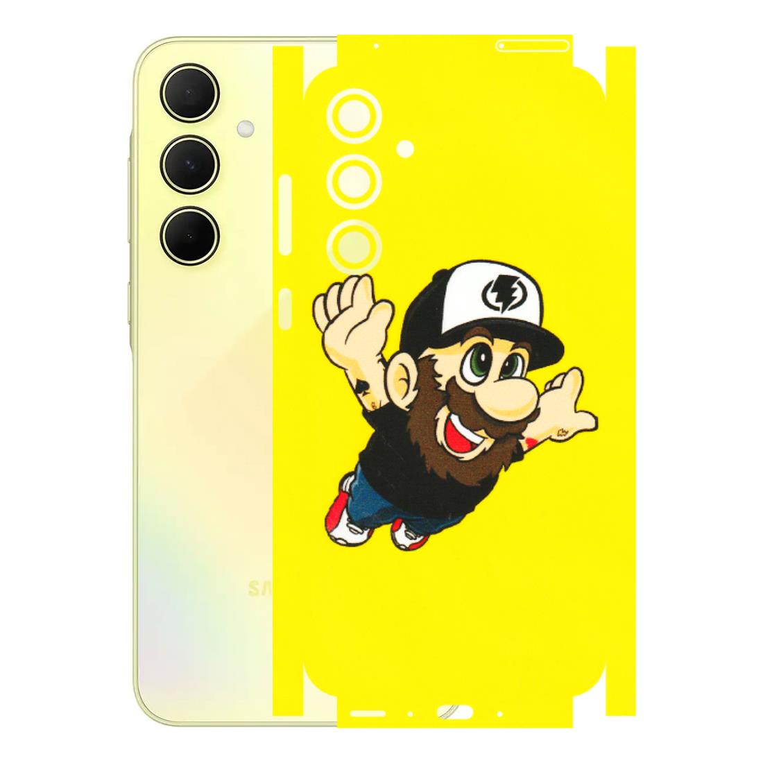 Samsung A/S Series Phone Skins (All Models) - Flying Beardo - 3D Embossed Finish (L-60) Samsung Galaxy A35 (5G)
