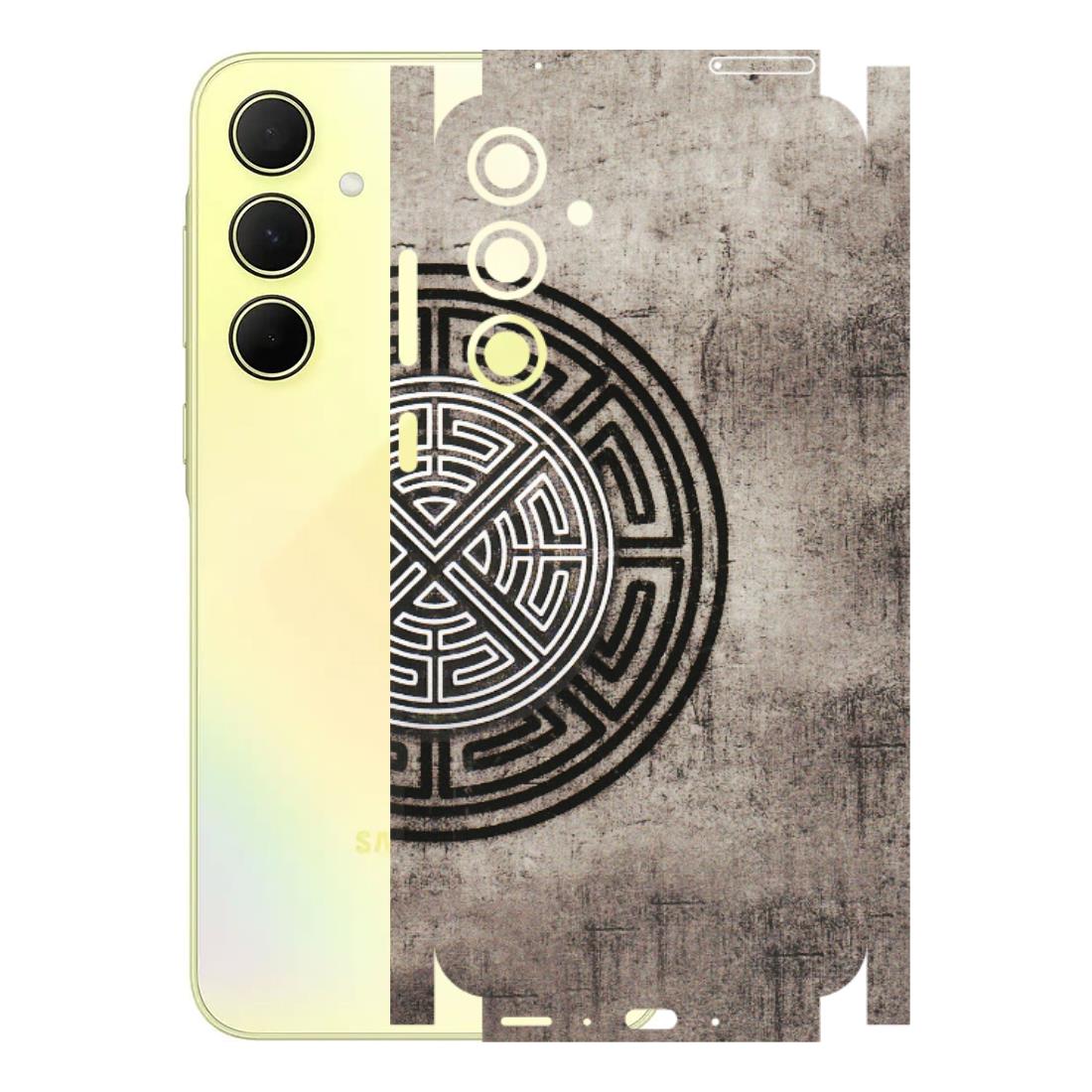 Samsung A/S Series Phone Skins (All Models) - Mysterious Circular Design - 3D Embossed Finish (L-63) Samsung Galaxy A35 (5G)