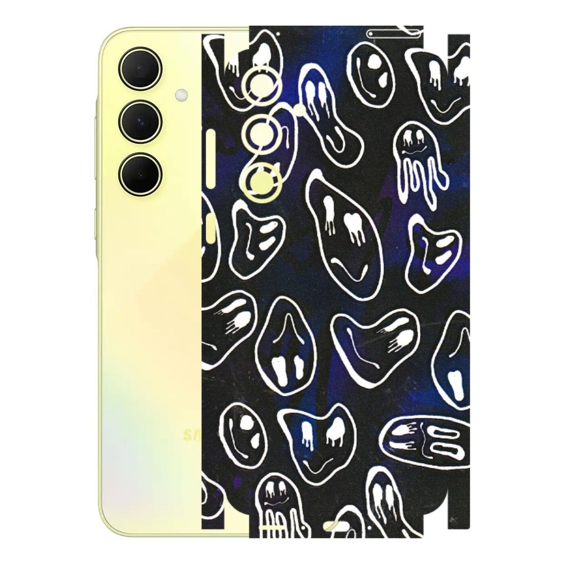 Samsung A/S Series Phone Skins (All Models) - Distorted Smileys - 3D Embossed Finish (L-92) Samsung Galaxy A35 (5G)