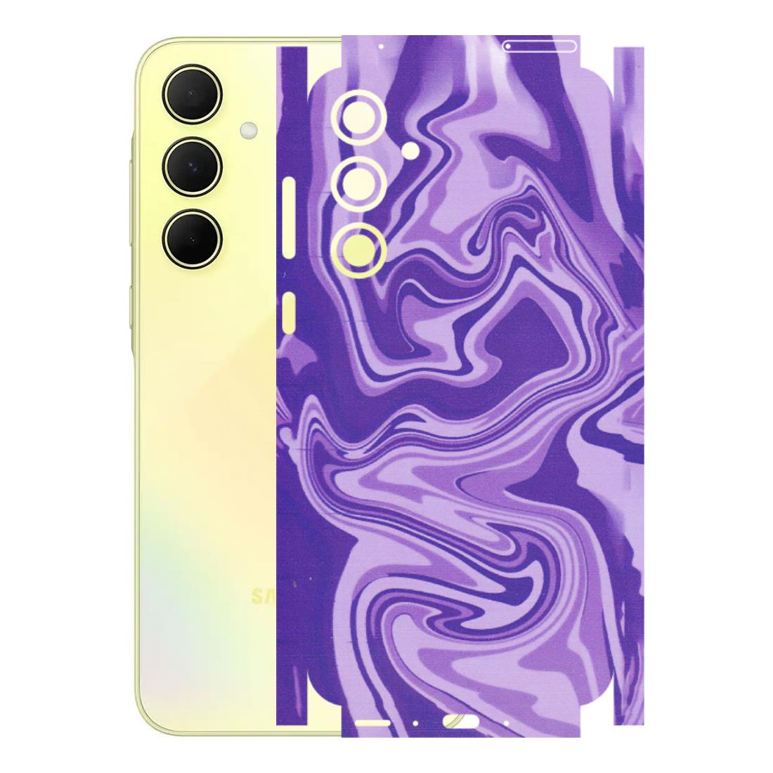 Samsung A/S Series Phone Skins (All Models) - Hazy Purple Nights - Matte Finish (M-14) Samsung Galaxy A35 (5G)