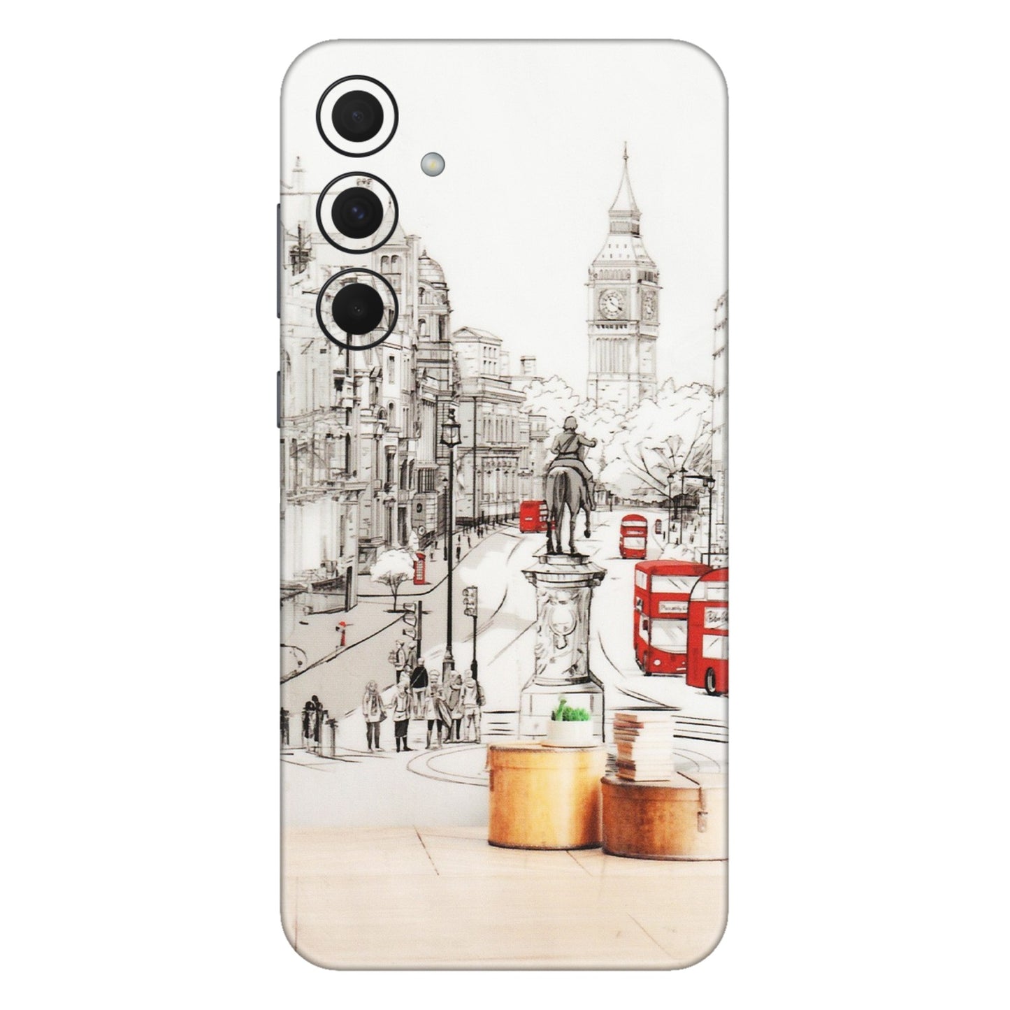 Samsung A/S Series Phone Skins (All Models) - London Street - Transparent Finish (T-02) Samsung Galaxy A35 (5G)
