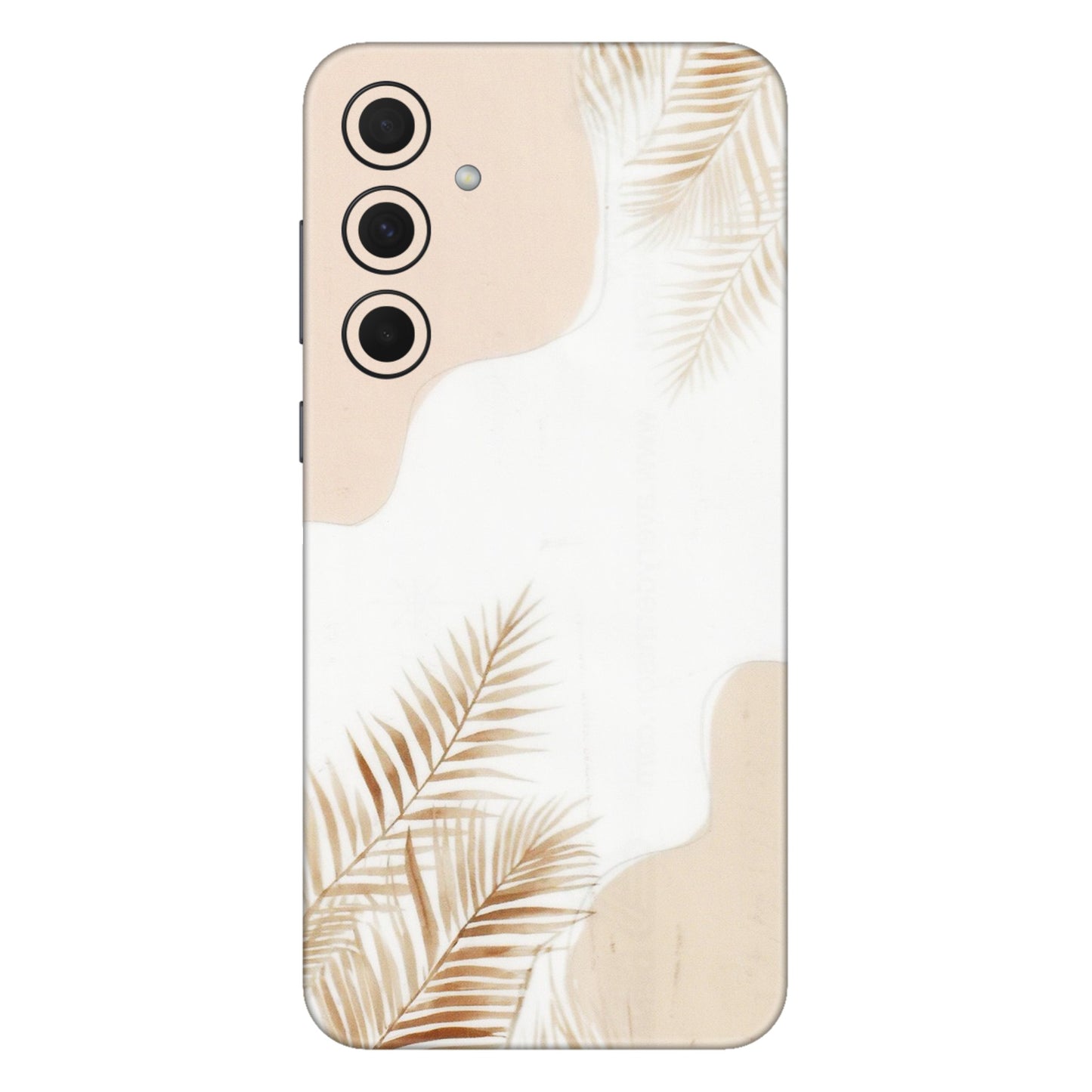 Samsung A/S Series Phone Skins (All Models) - Gold Petals Abstract - Transparent Finish (T-08) Samsung Galaxy A35 (5G)