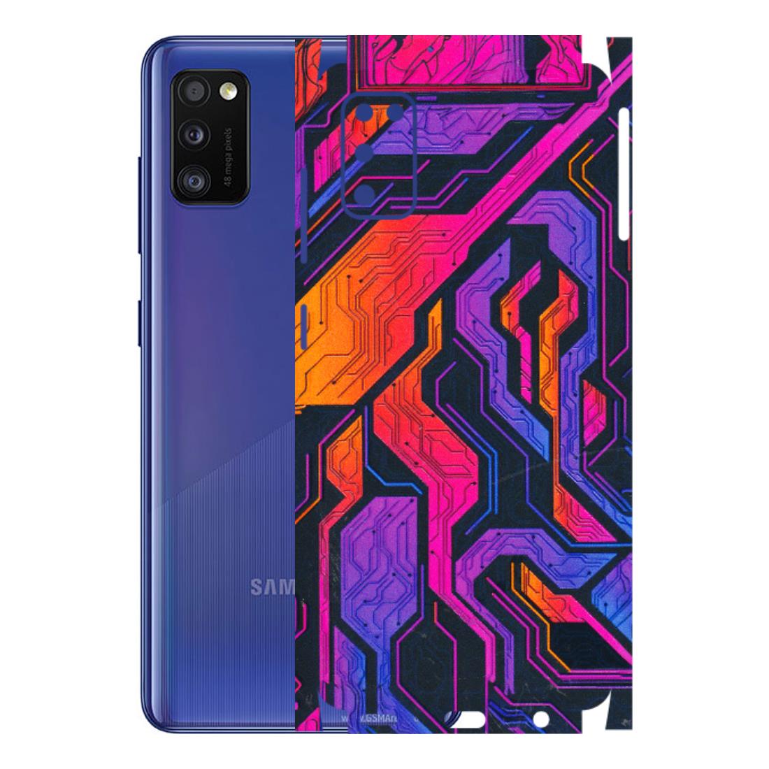 Samsung A/S Series Phone Skins (All Models) - Tech Circuits Futuristic - 3D Embossed Finish (L-07) Samsung Galaxy A41
