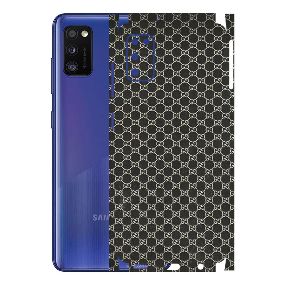 Samsung A/S Series Phone Skins (All Models) - Black G Print - 3D Embossed Finish (L-109) Samsung Galaxy A41