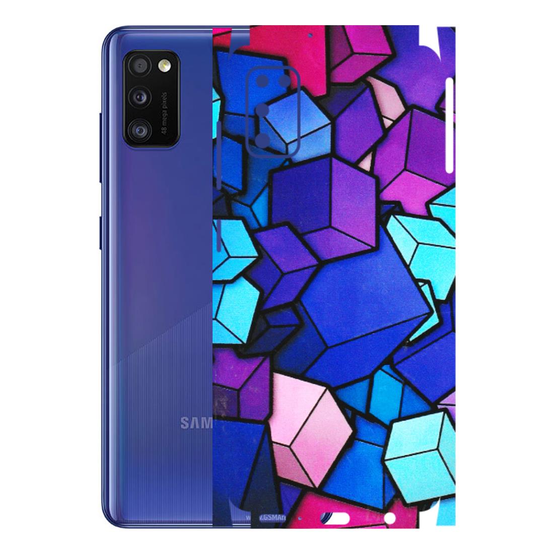 Samsung A/S Series Phone Skins (All Models) - Cube Doodle - 3D Embossed Finish (L-141) Samsung Galaxy A41