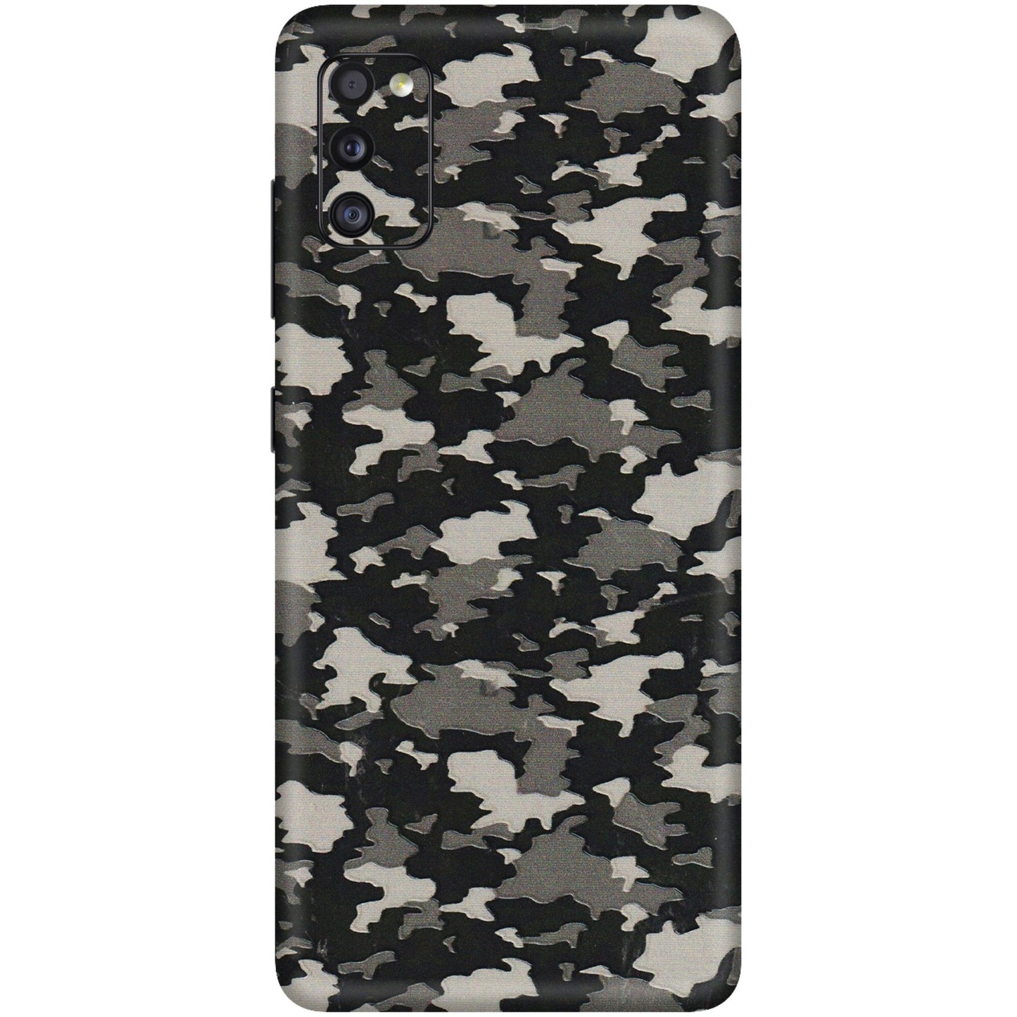 Samsung A/S Series Phone Skins (All Models) - Black/Grey Camoflaunge - 3D Embossed Finish (L-142) Samsung Galaxy A41