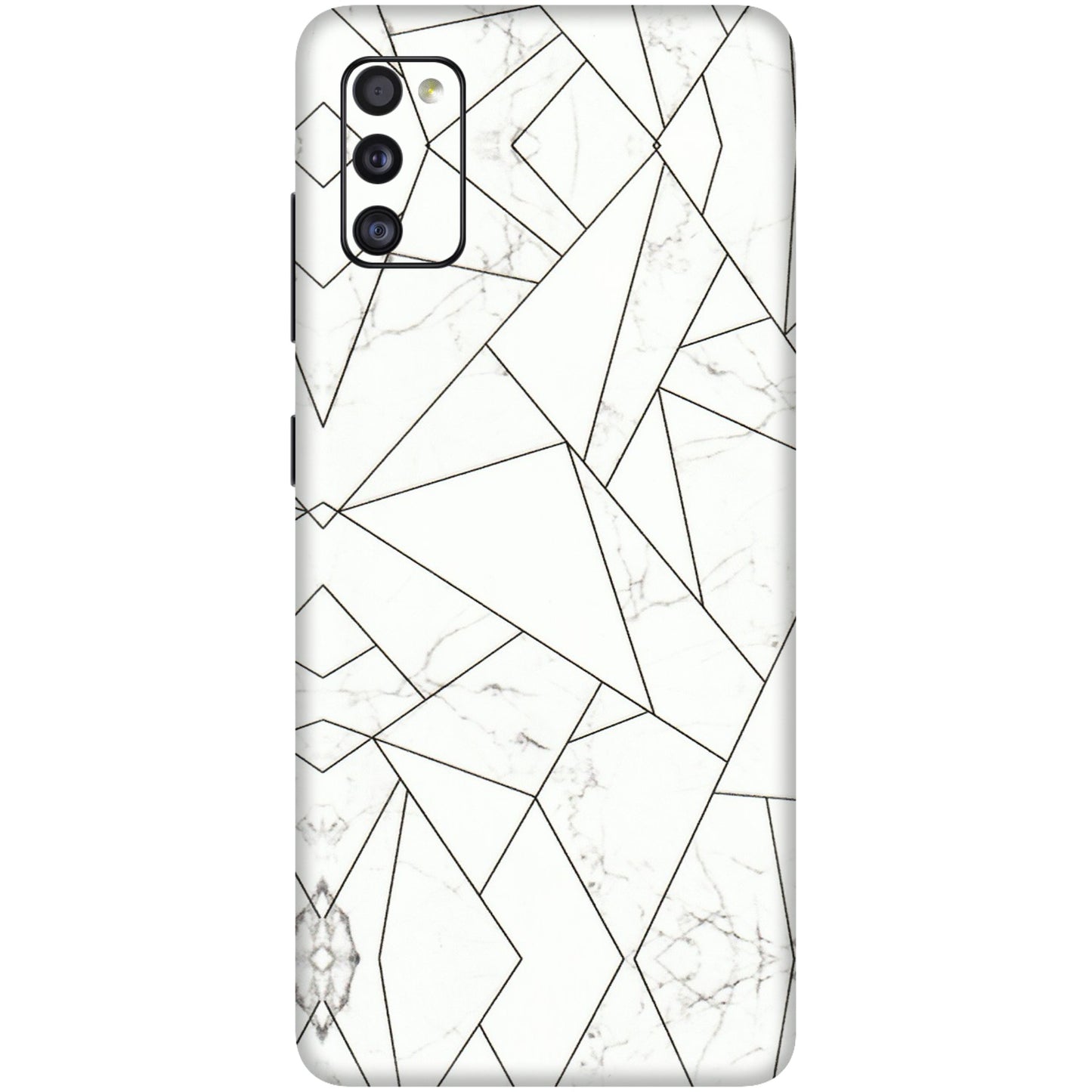 Samsung A/S Series Phone Skins (All Models) - Luxury White Marble Effect - 3D Embossed Finish (L-168) Samsung Galaxy A41