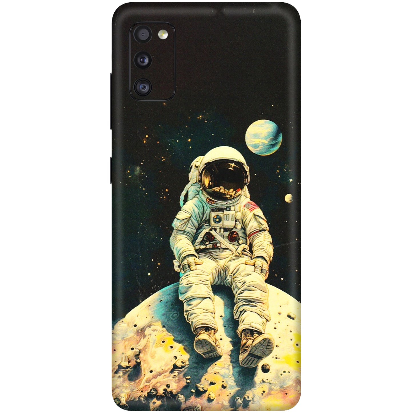 Samsung A/S Series Phone Skins (All Models) - Astronaut in Space - 3D Embossed Finish (L-16) Samsung Galaxy A41