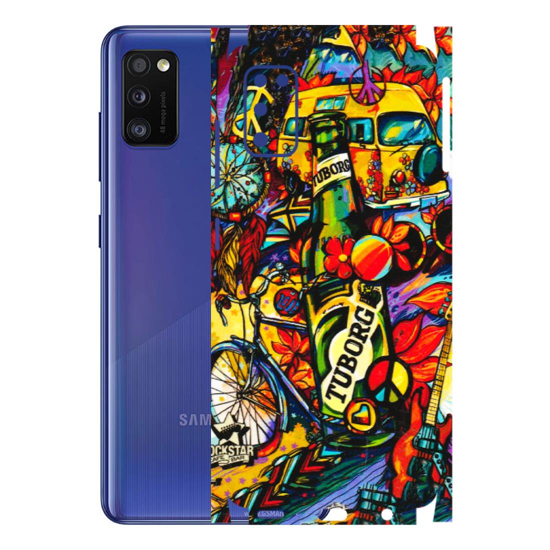 Samsung A/S Series Phone Skins (All Models) - Cool Beer Bottle - 3D Embossed Finish (L-193) Samsung Galaxy A41