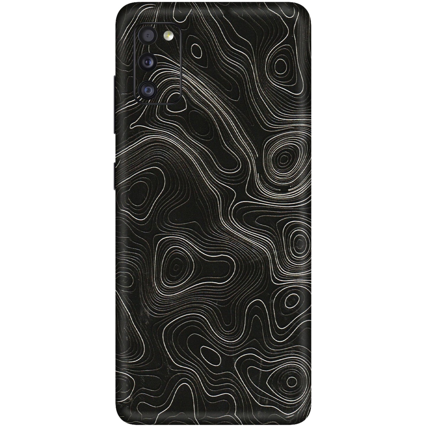 Samsung A/S Series Phone Skins (All Models) - Black Swirl - 3D Embossed Finish (L-196) Samsung Galaxy A41