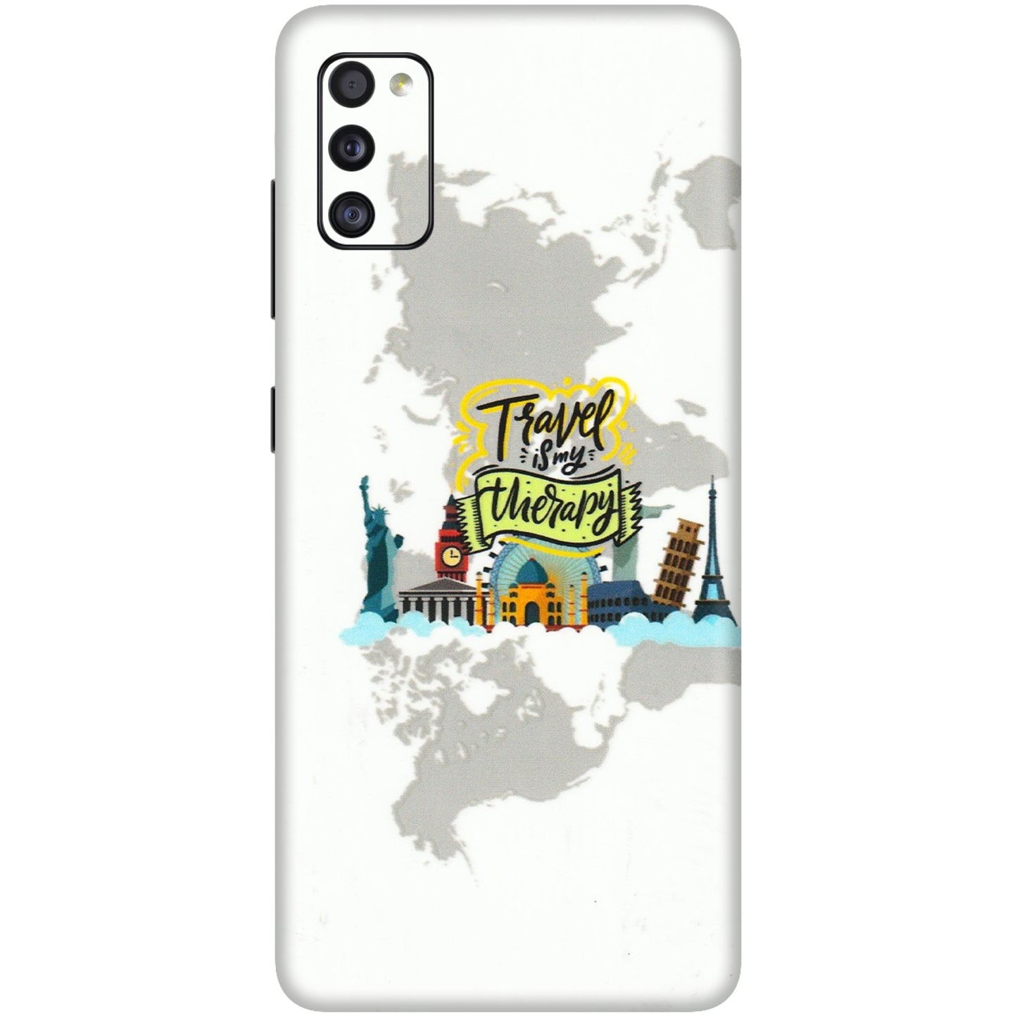Samsung A/S Series Phone Skins (All Models) - Travel Therapy - 3D Embossed Finish (L-199) Samsung Galaxy A41