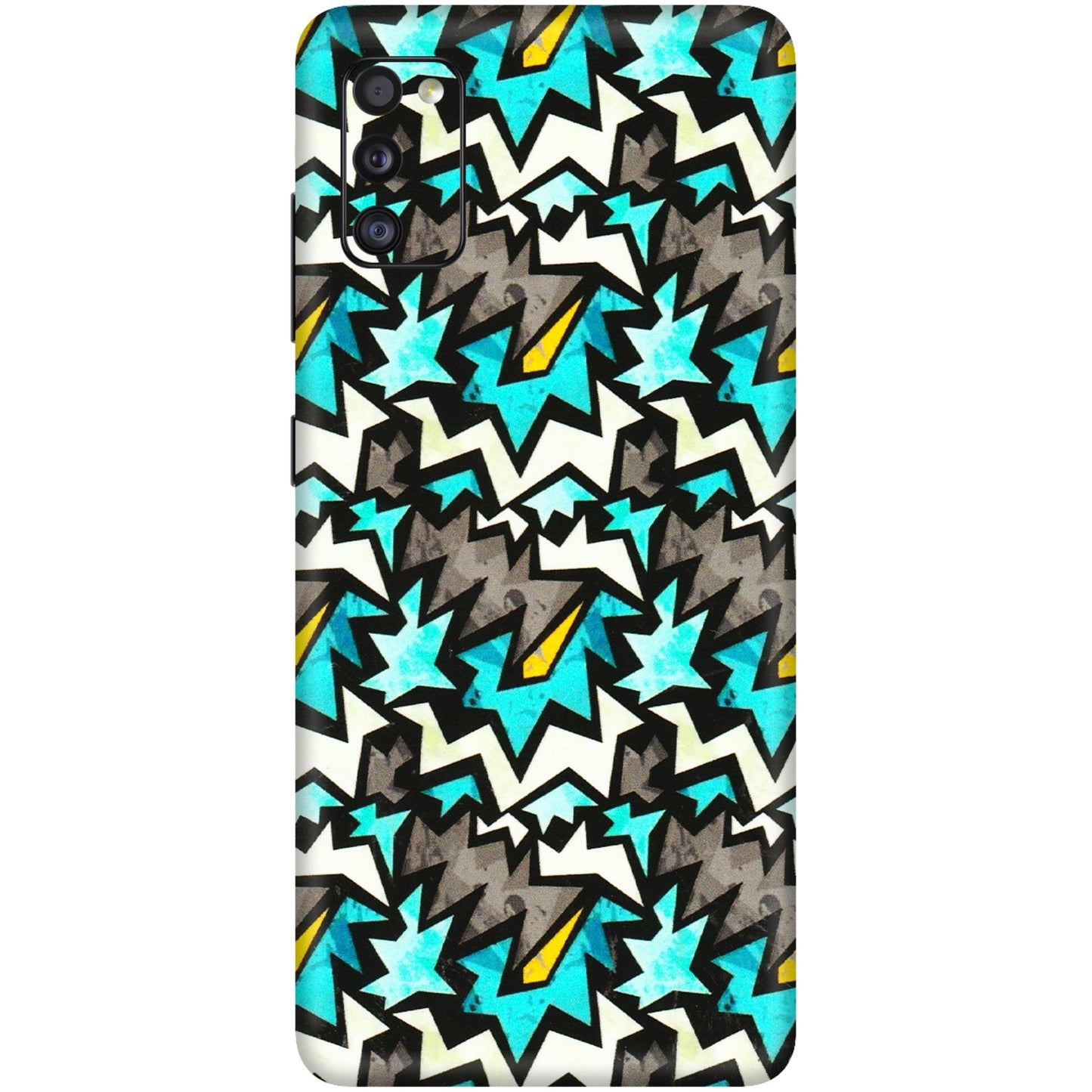 Samsung A/S Series Phone Skins (All Models) - Funky Zig Zag - 3D Embossed Finish (L-223) Samsung Galaxy A41