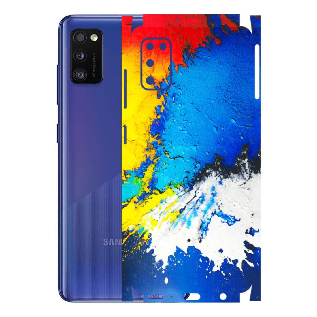 Samsung A/S Series Phone Skins (All Models) - Acrylic Paint Spill - 3D Embossed Finish (L-229) Samsung Galaxy A41