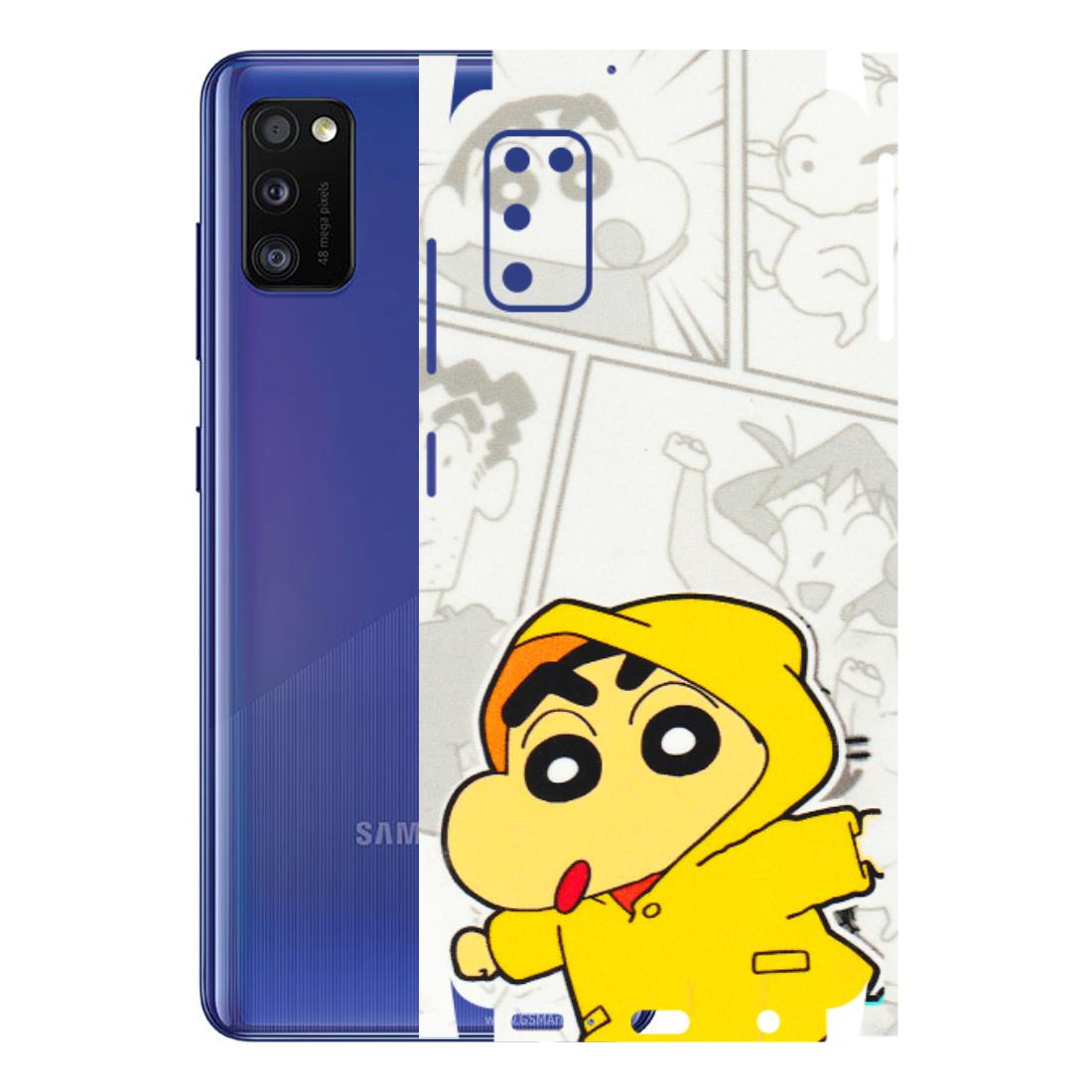 Samsung A/S Series Phone Skins (All Models) - Yellow Shinchan Comic - 3D Embossed Finish (L-246) Samsung Galaxy A41