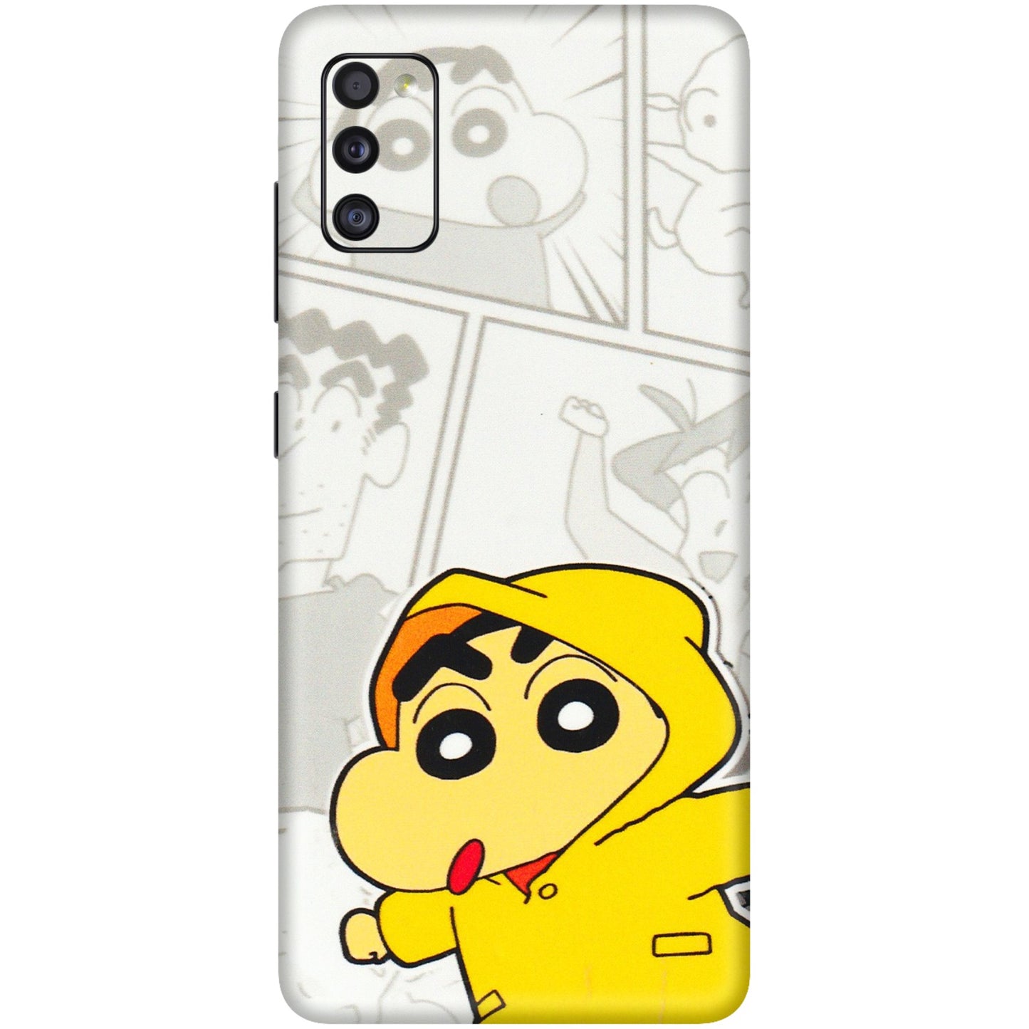 Samsung A/S Series Phone Skins (All Models) - Yellow Shinchan Comic - 3D Embossed Finish (L-246) Samsung Galaxy A41