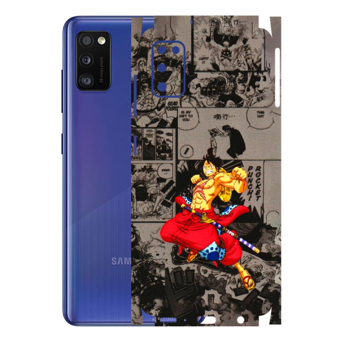 Samsung A/S Series Phone Skins (All Models) - One Piece Rocket Punch Manga - 3D Embossed Finish (L-25) Samsung Galaxy A41