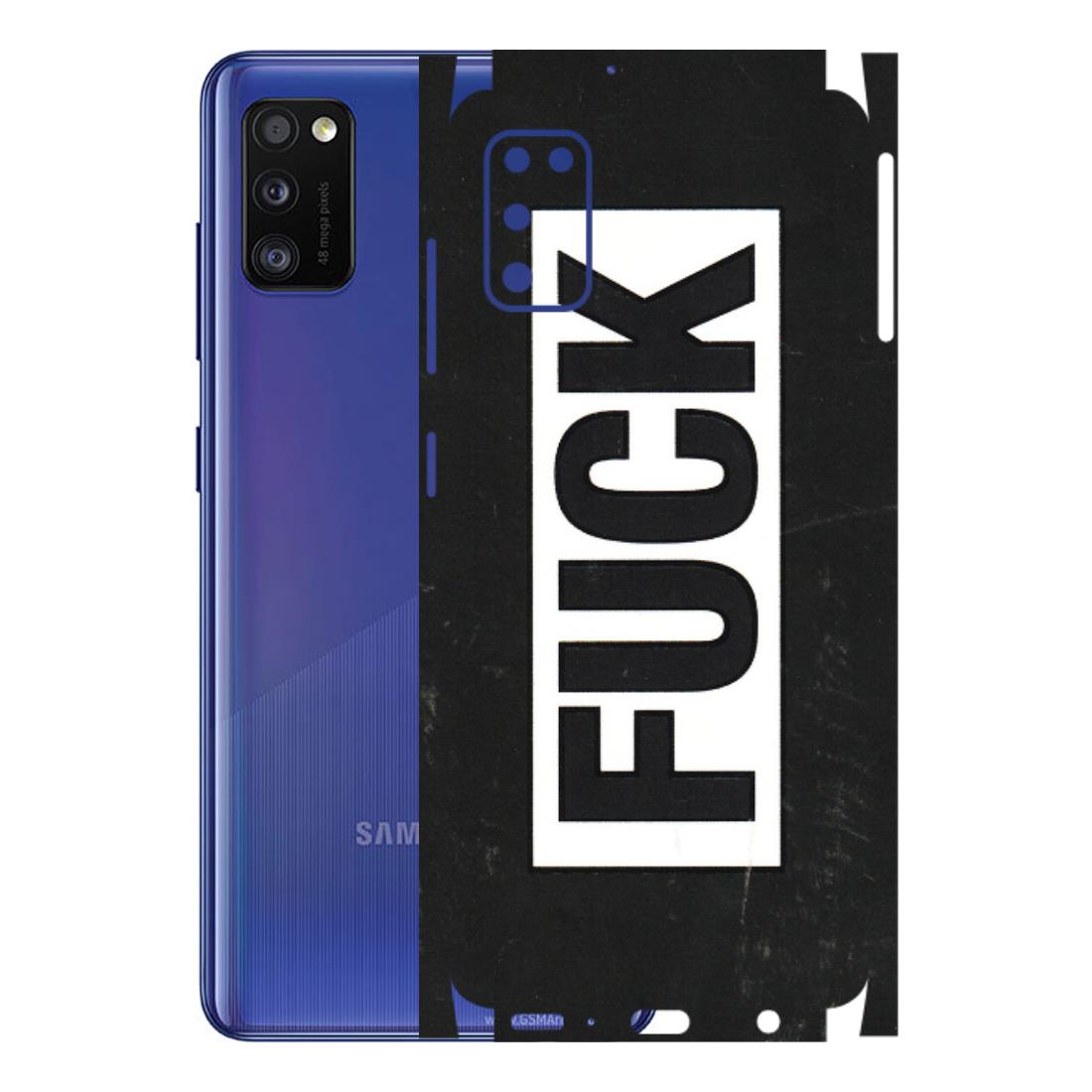 Samsung A/S Series Phone Skins (All Models) - The F Word - 3D Embossed Finish (L-255) Samsung Galaxy A41