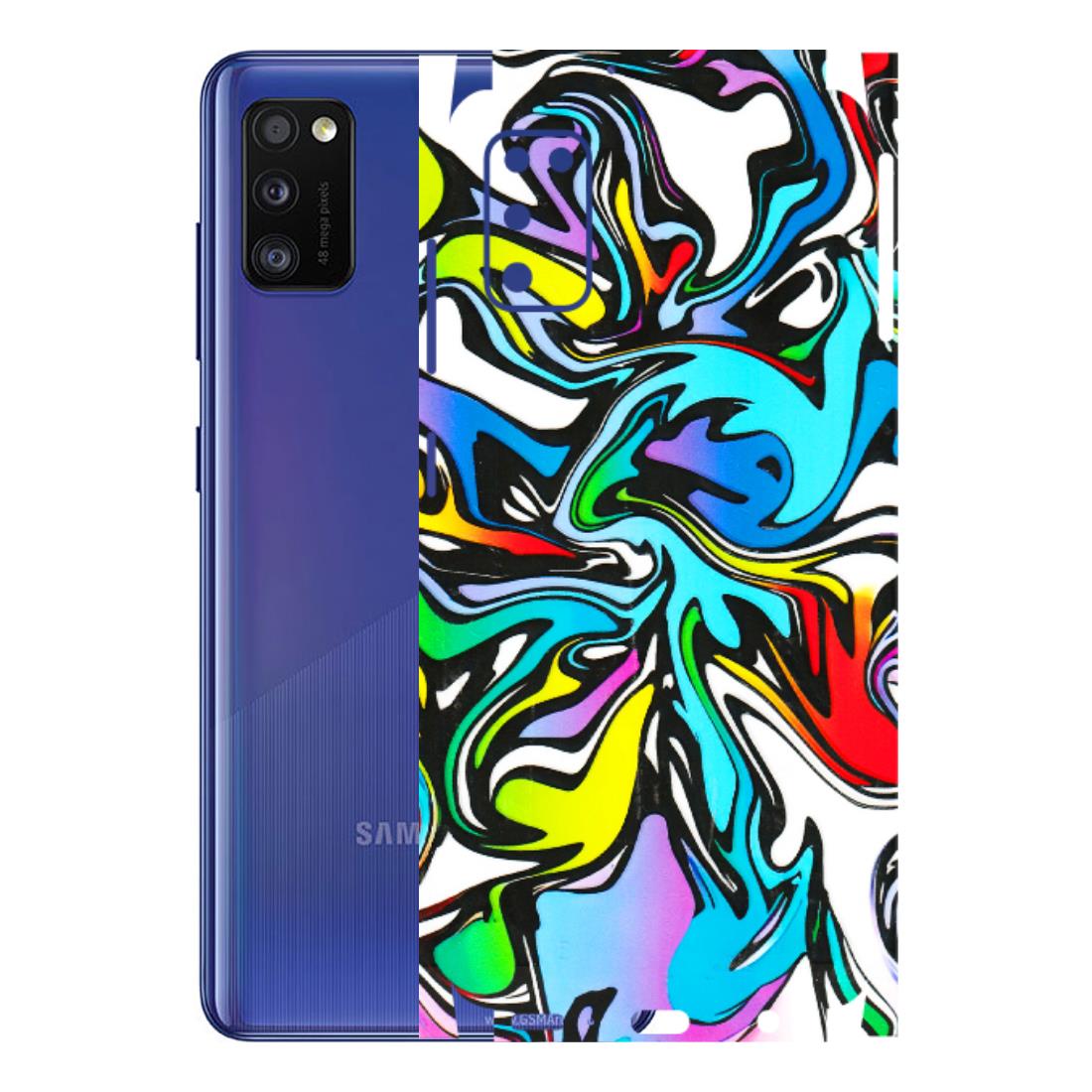 Samsung A/S Series Phone Skins (All Models) - Abstract Colour Paints - 3D Embossed Finish (L-271) Samsung Galaxy A41