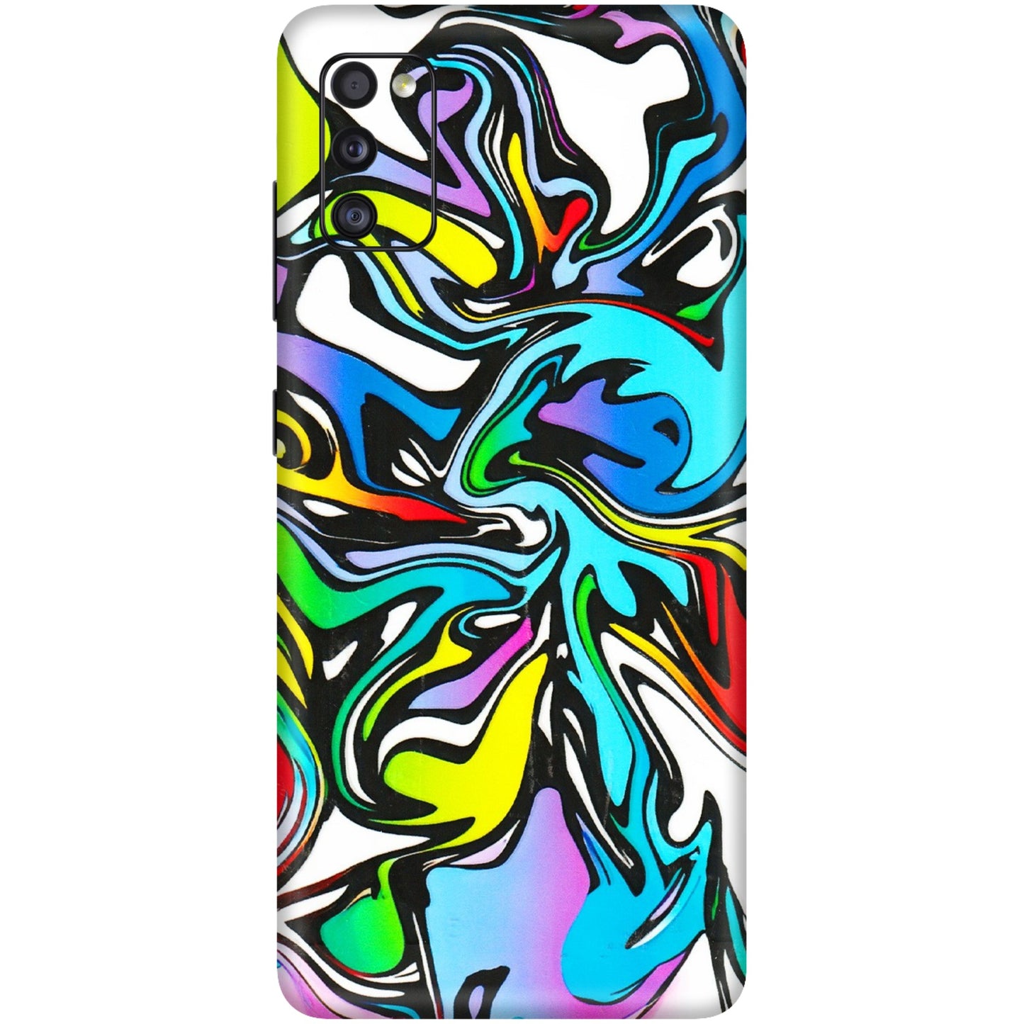 Samsung A/S Series Phone Skins (All Models) - Abstract Colour Paints - 3D Embossed Finish (L-271) Samsung Galaxy A41