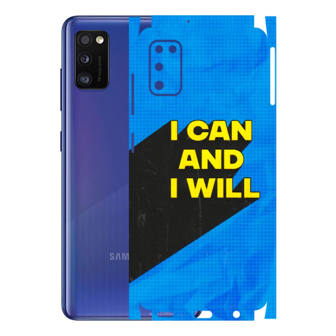 Samsung A/S Series Phone Skins (All Models) - I Can And I Will - 3D Embossed Finish (L-281) Samsung Galaxy A41