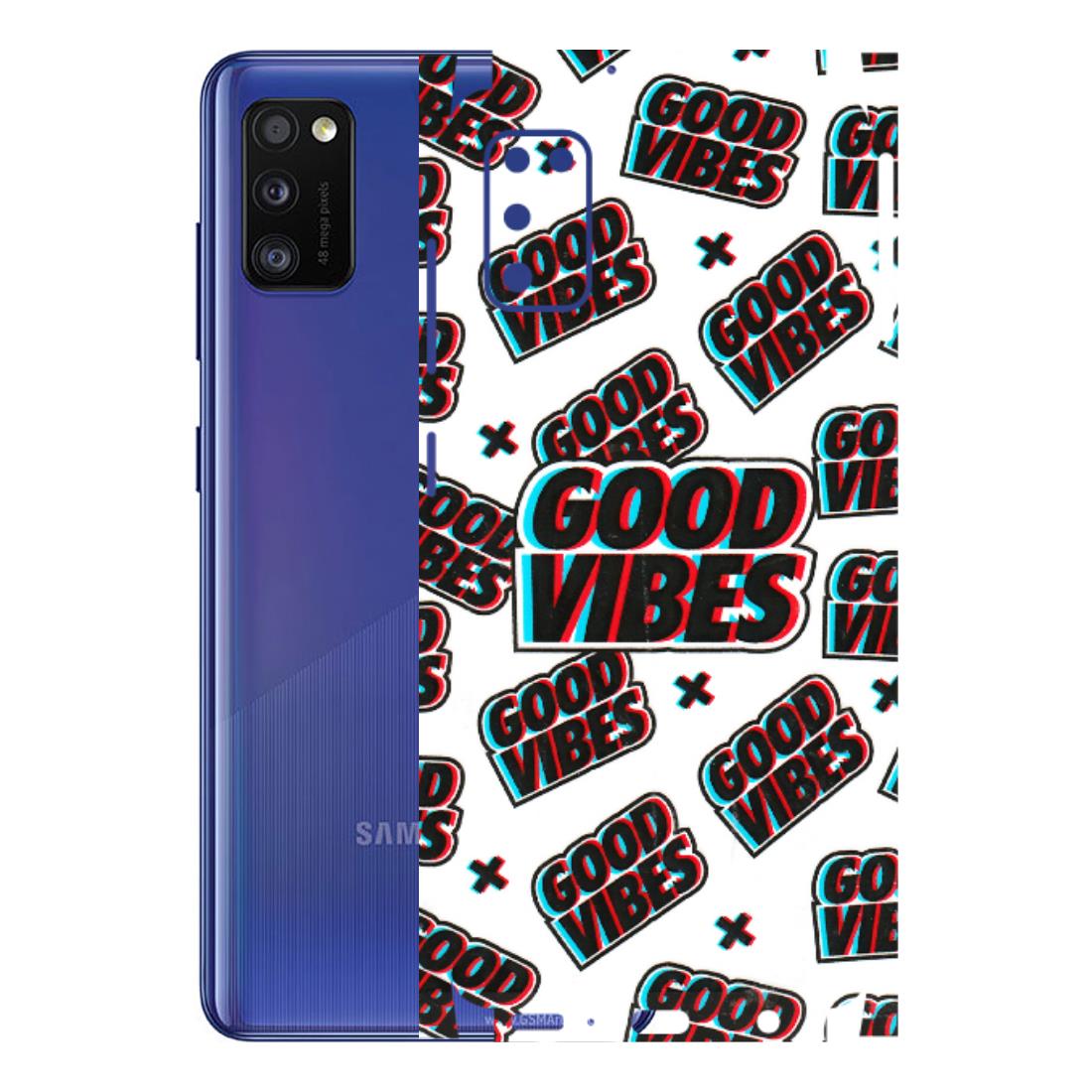 Samsung A/S Series Phone Skins (All Models) - Good Vibes - 3D Embossed Finish (L-282) Samsung Galaxy A41