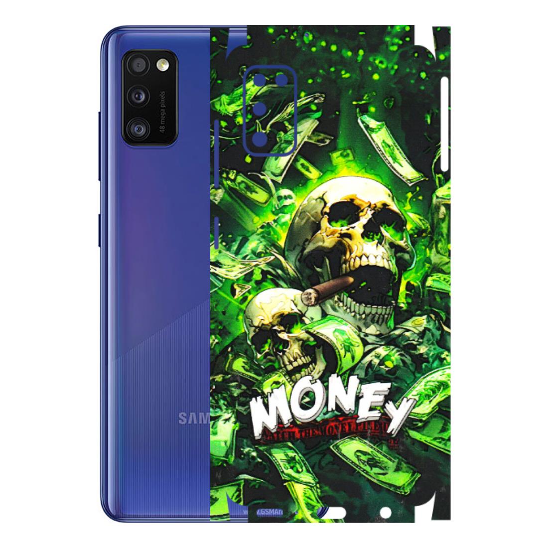 Samsung A/S Series Phone Skins (All Models) - Skull Money - 3D Embossed Finish (L-303) Samsung Galaxy A41