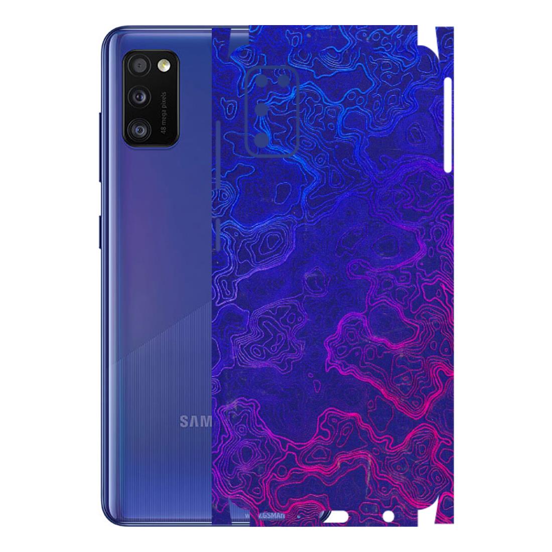 Samsung A/S Series Phone Skins (All Models) - Purple Ripples Swirl - 3D Embossed Finish (L-314) Samsung Galaxy A41