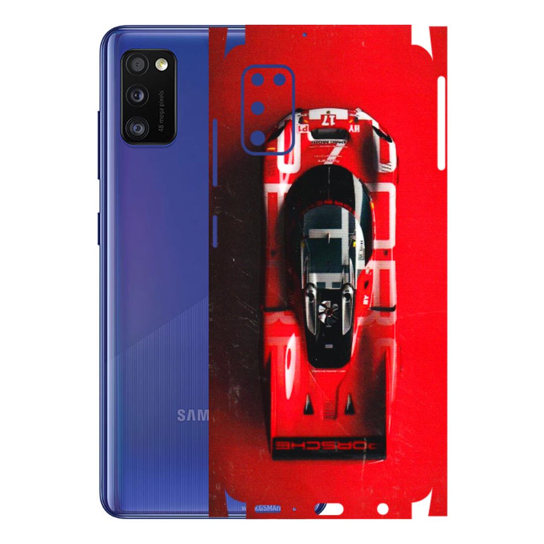 Samsung A/S Series Phone Skins (All Models) - Red Porsche Car Logo - 3D Embossed Finish (L-315) Samsung Galaxy A41