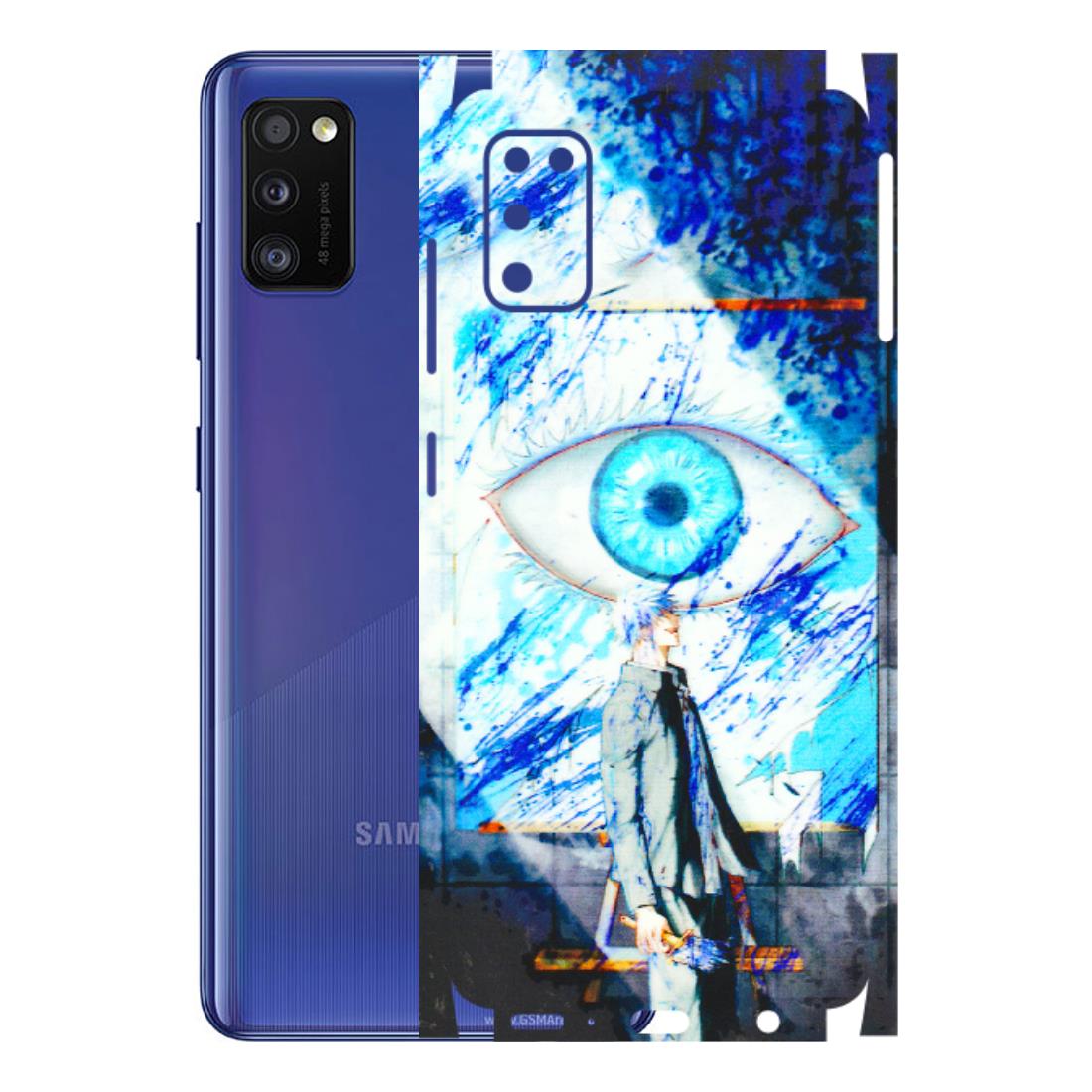 Samsung A/S Series Phone Skins (All Models) - Anime Sea Blue Eye - 3D Embossed Finish (L-318) Samsung Galaxy A41