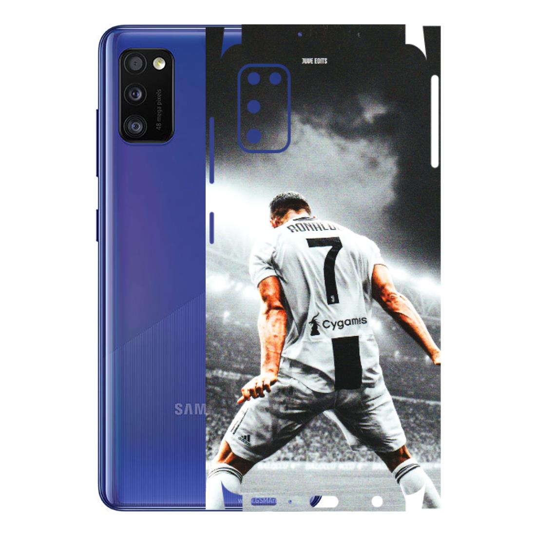 Samsung A/S Series Phone Skins (All Models) - Ronaldo CR7 Crazy - 3D Embossed Finish (L-44) Samsung Galaxy A41