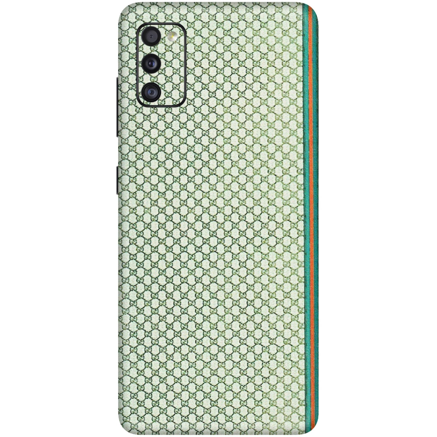 Samsung A/S Series Phone Skins (All Models) - Gucci Fabric Pattern - 3D Embossed Finish (L-73) Samsung Galaxy A41