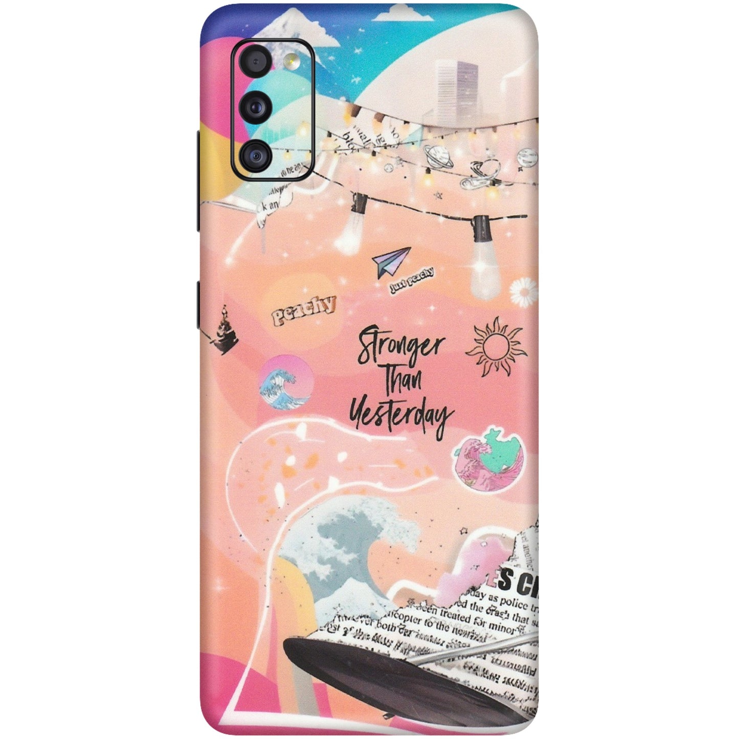 Samsung A/S Series Phone Skins (All Models) - Stronger Then Yesterday - Matte Finish (M-128) Samsung Galaxy A41