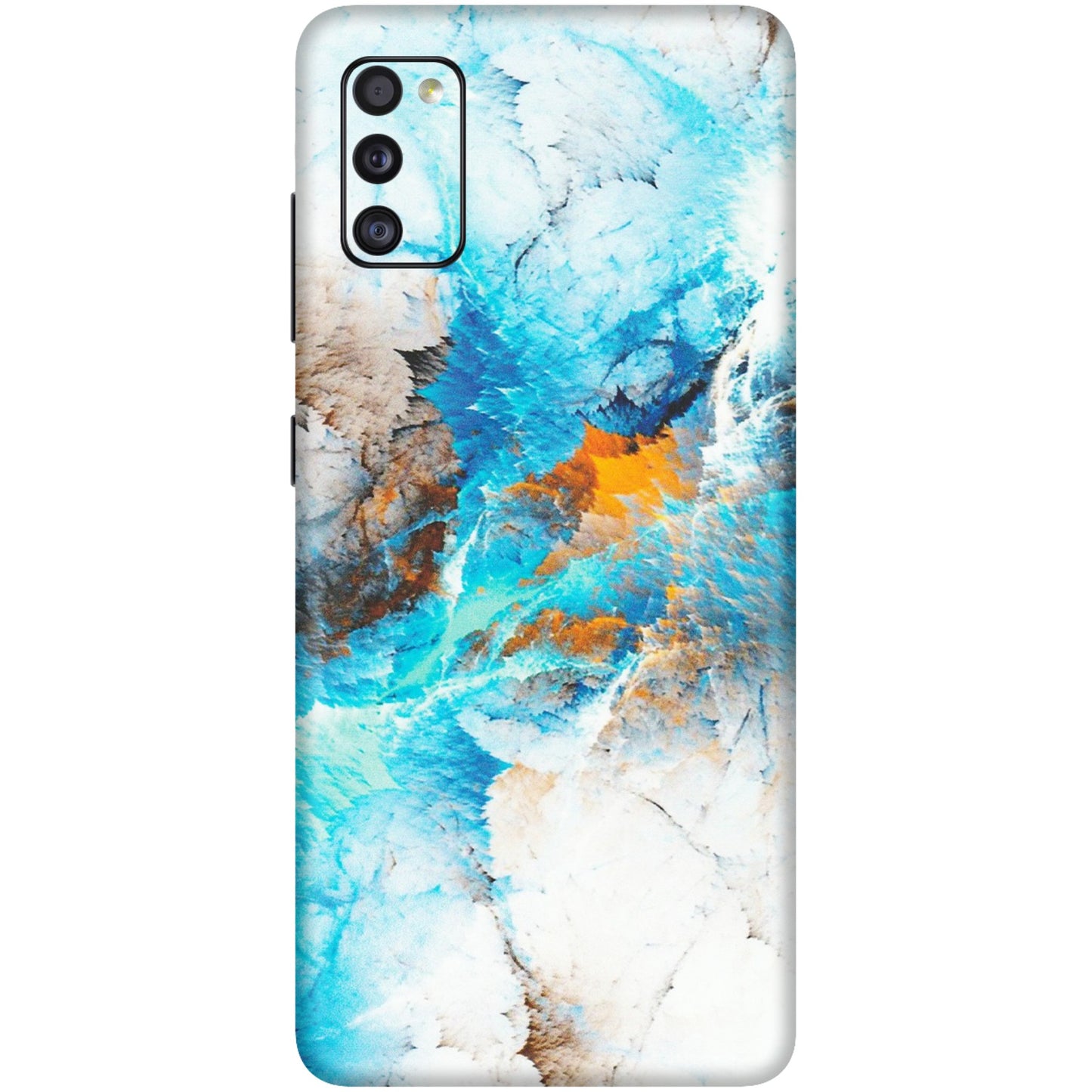 Samsung A/S Series Phone Skins (All Models) - Blue Waves Abstract - Matte Finish (M-19) Samsung Galaxy A41
