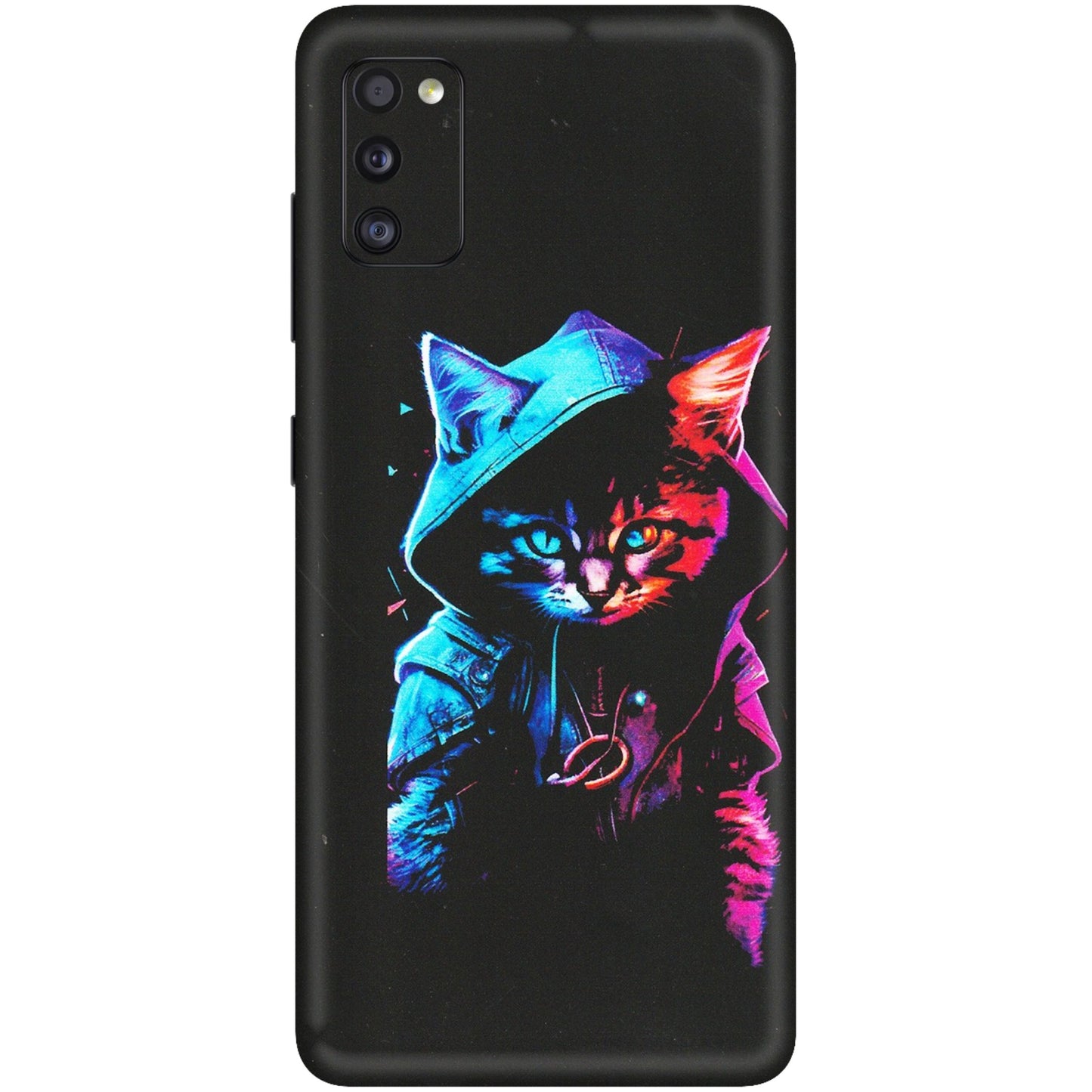 Samsung A/S Series Phone Skins (All Models) - Cyberpunk Cat - Matte Finish (M-45) Samsung Galaxy A41