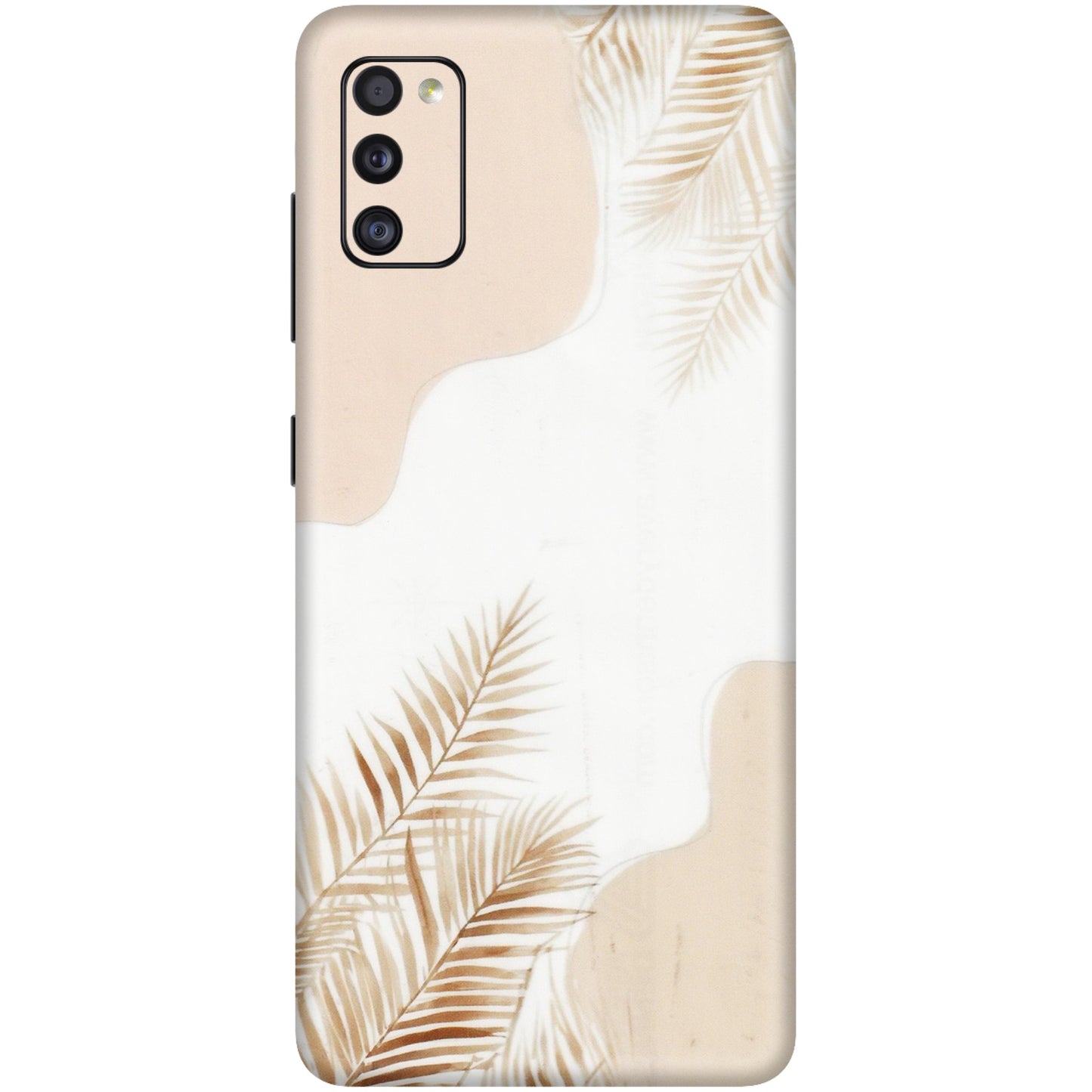 Samsung A/S Series Phone Skins (All Models) - Gold Petals Abstract - Transparent Finish (T-08) Samsung Galaxy A41