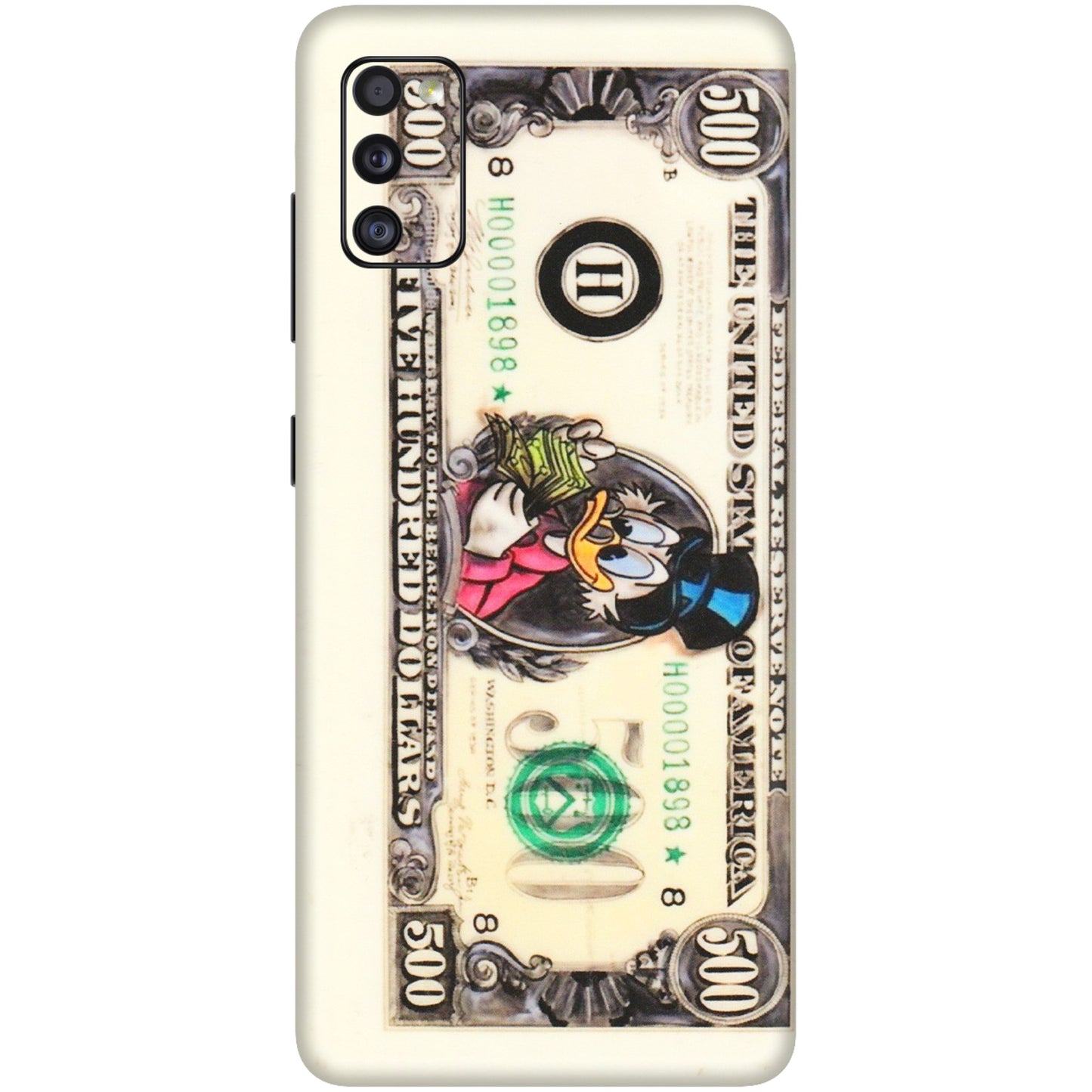 Samsung A/S Series Phone Skins (All Models) - Five Hundred Dollar Duck - Transparent Finish (T-15) Samsung Galaxy A41