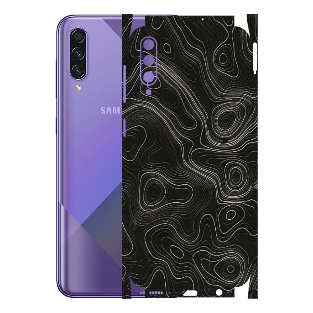 Samsung A/S Series Phone Skins (All Models) - Black Swirl - 3D Embossed Finish (L-196) Samsung Galaxy A50S