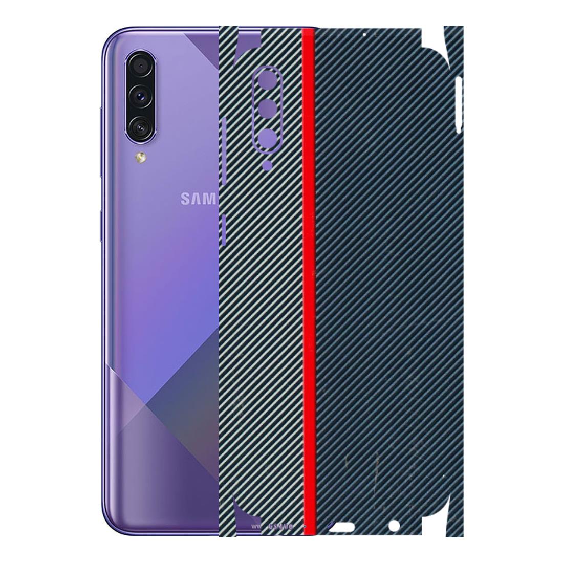 Samsung A/S Series Phone Skins (All Models) - Blue Sober Lines - 3D Embossed Finish (L-305) Samsung Galaxy A50S